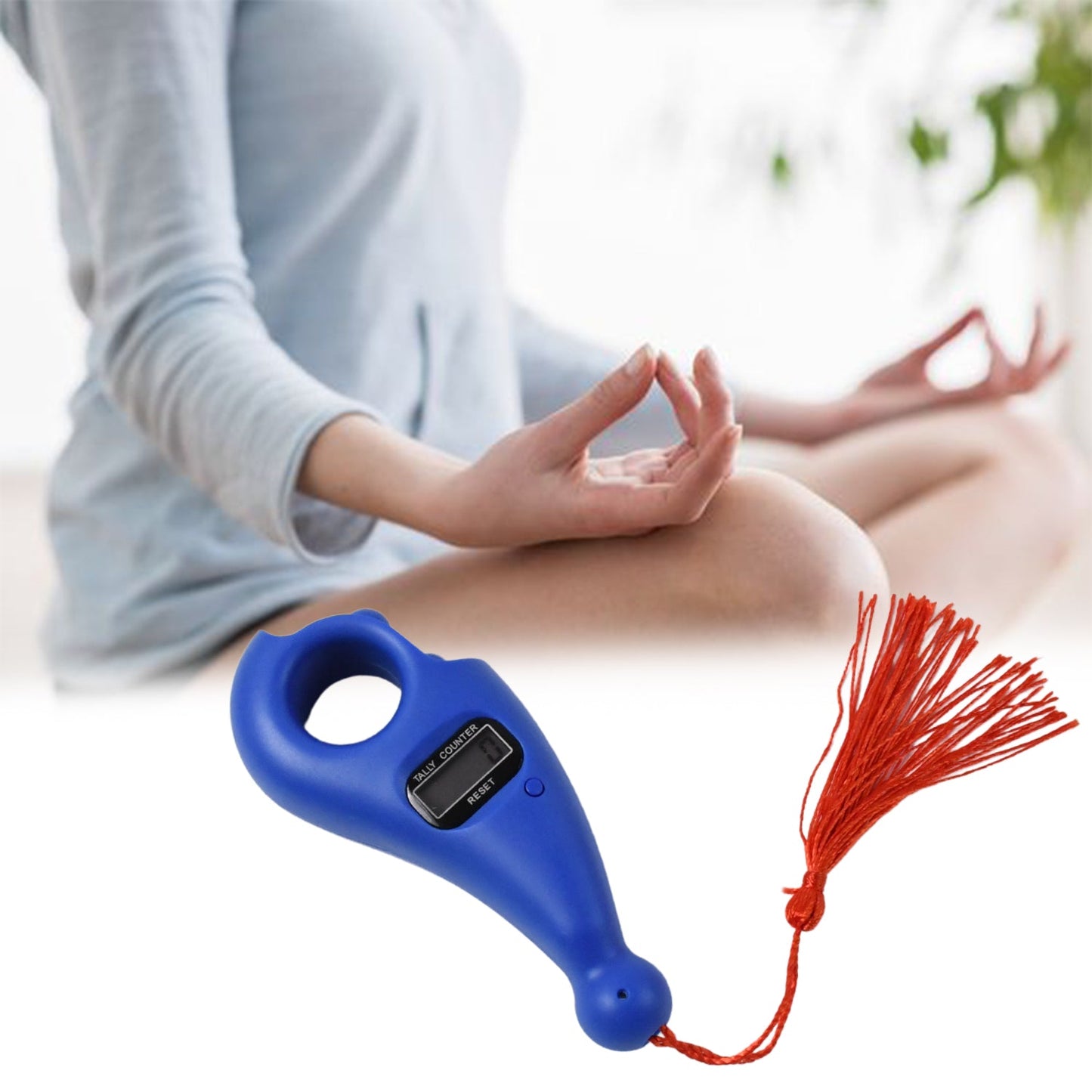 The compact Digital Tasbih Counter from displayed on a white surface.