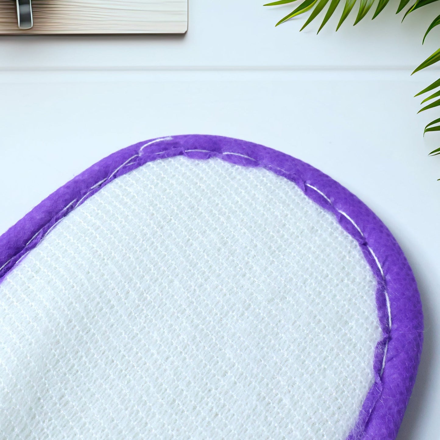 Neutral image of lightweight disposable guest slippers