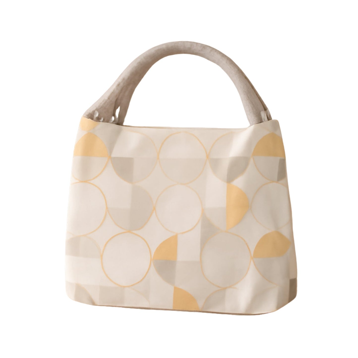Open insulated lunch bag, demonstrating its wide mouth and spacious interior for meals.