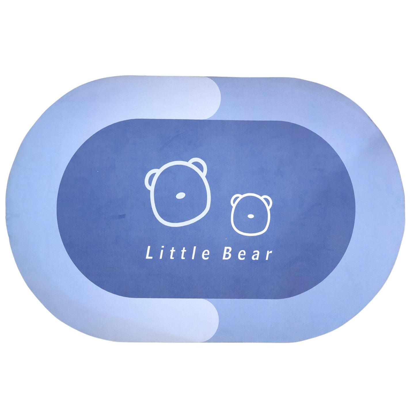 Soft, absorbent bathroom carpet for safety