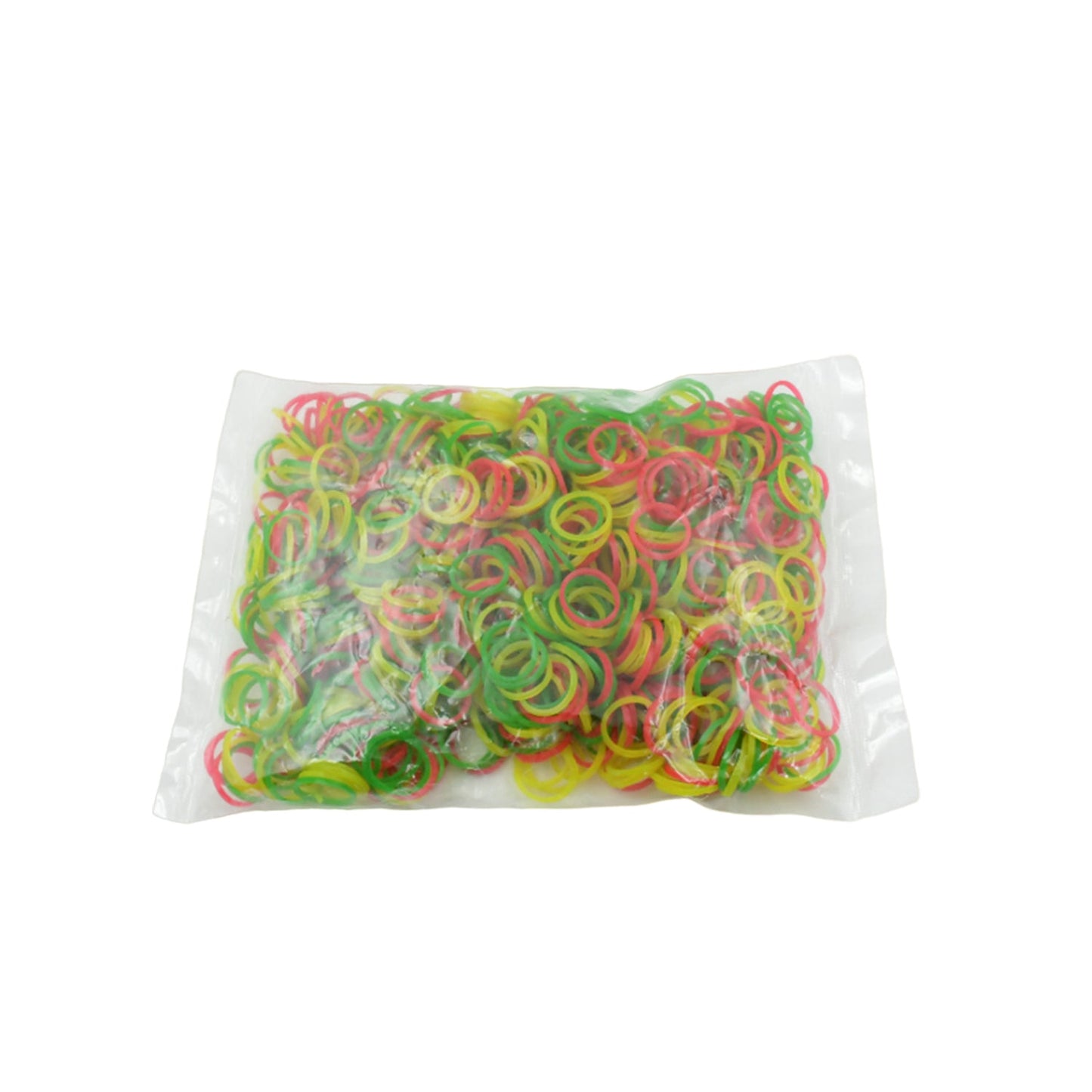 Durable multicolor rubber bands on a desk, perfect for everyday organizing.