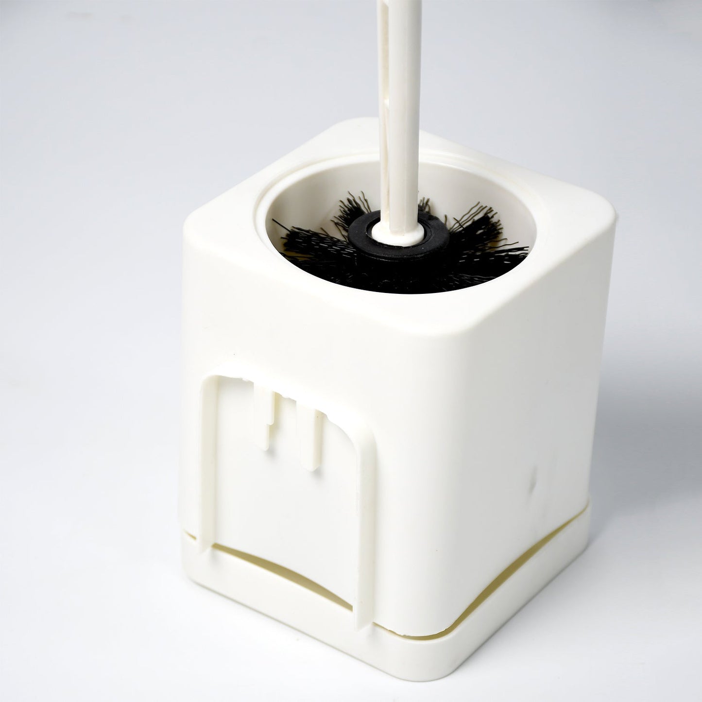 Stylish bathroom toilet brush designed for deep cleaning.