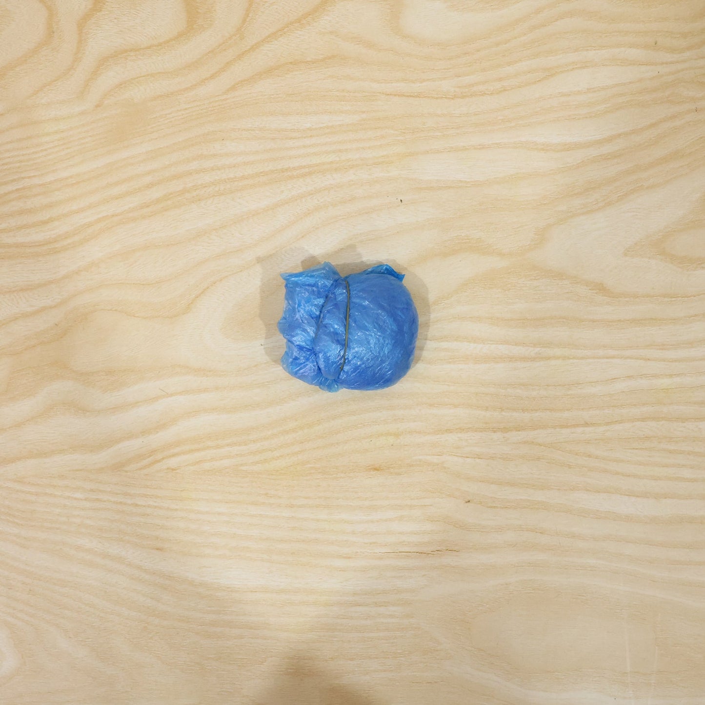 Blue disposable shoe cover shown from above for full coverage.