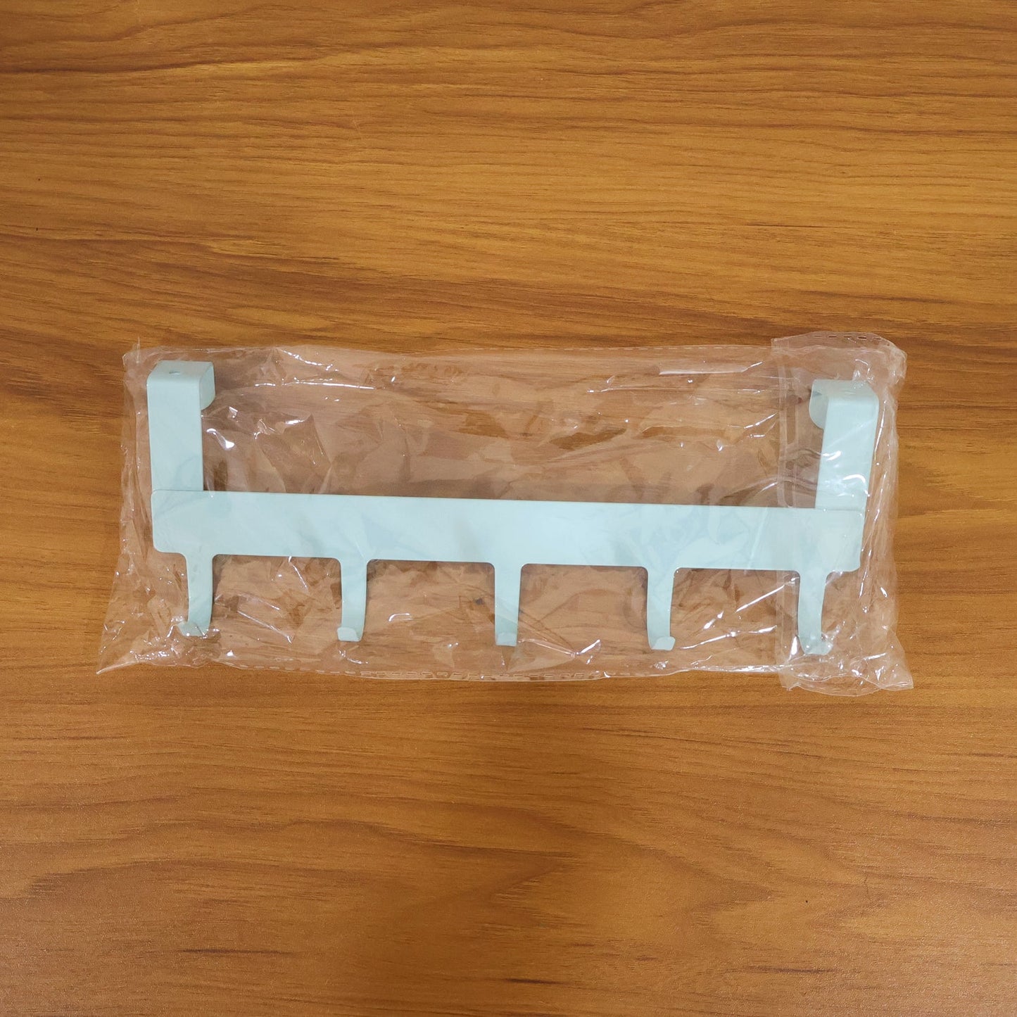 Entryway over door metal hook rack for bags and clothes
