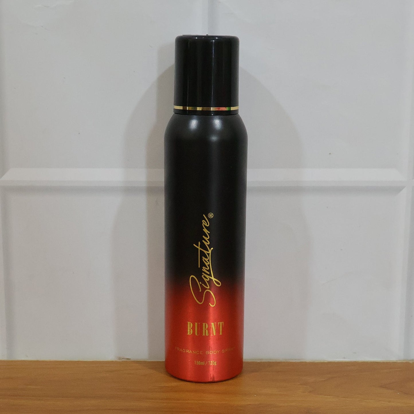Masculine burnt fragrance deodorant spray for men