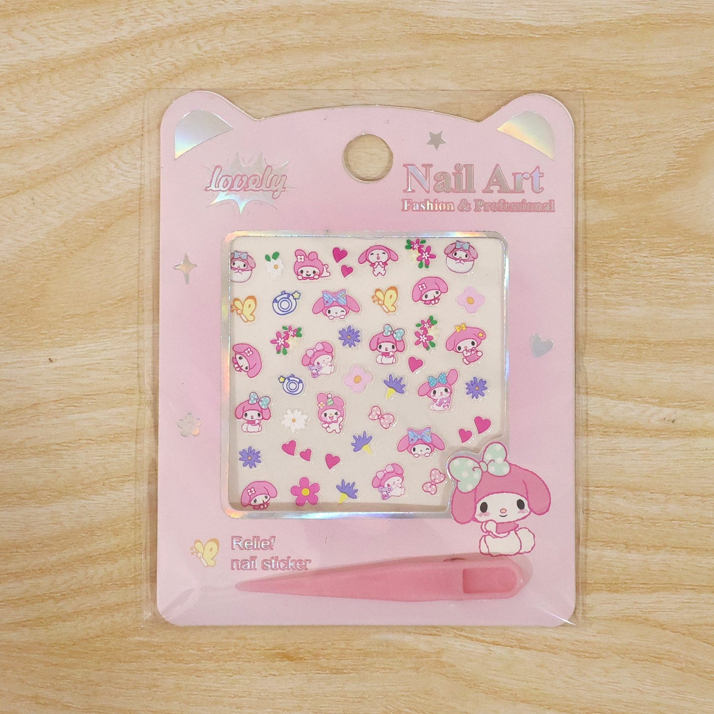 Cute cartoon nail decoration sticker set for easy DIY nails