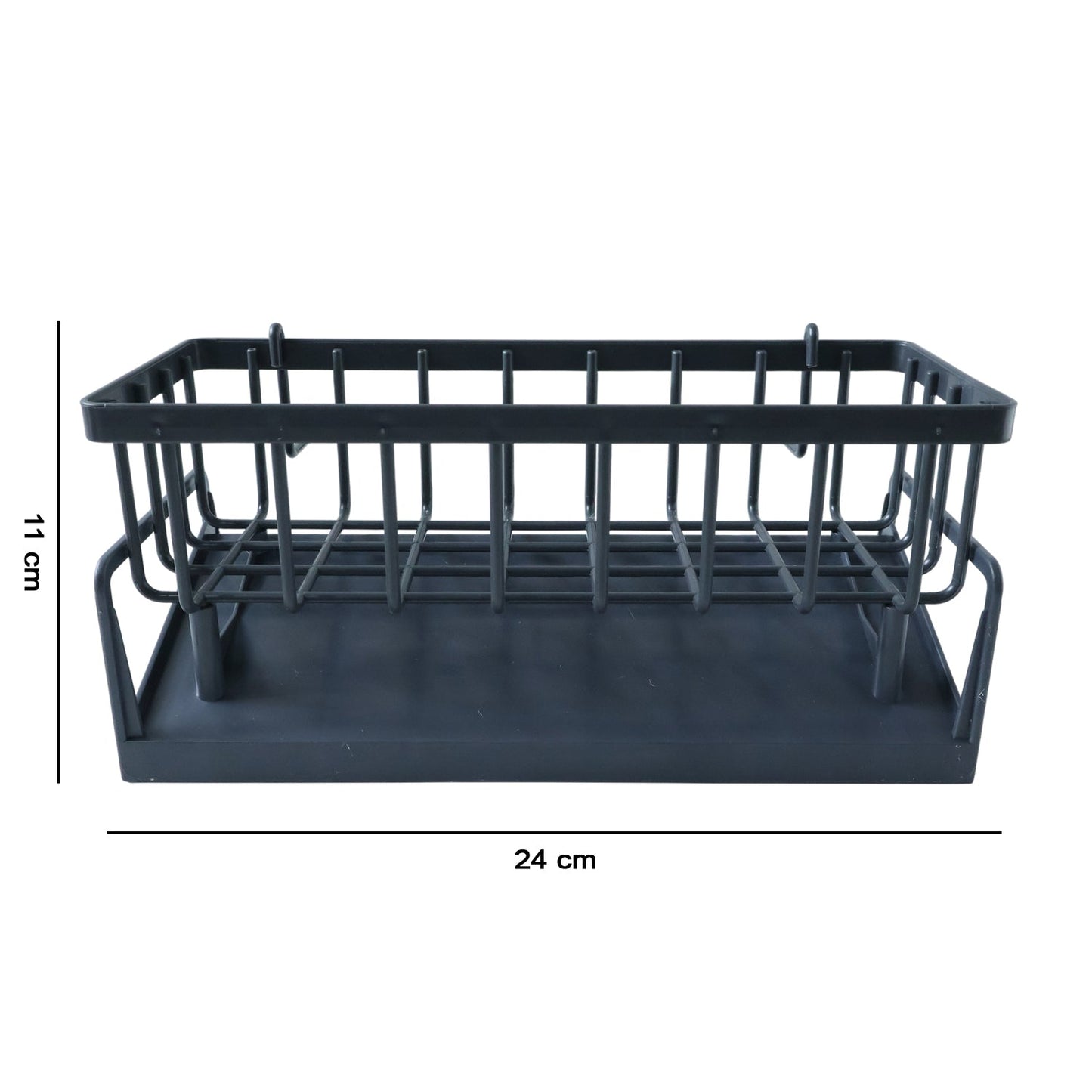 Plastic multipurpose bathroom storage rack for soaps, brushes and accessories