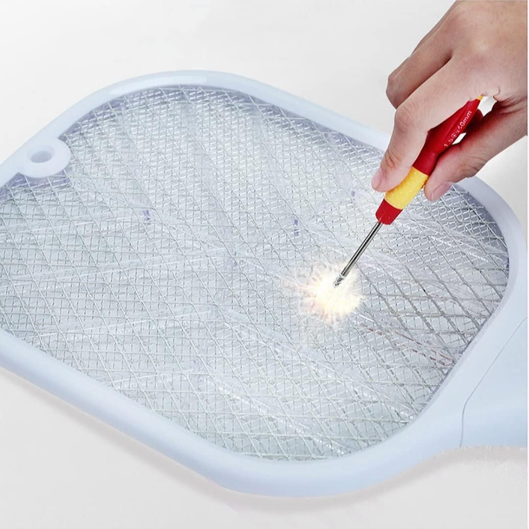 Mosquito zapper conveniently placed on its charging base.