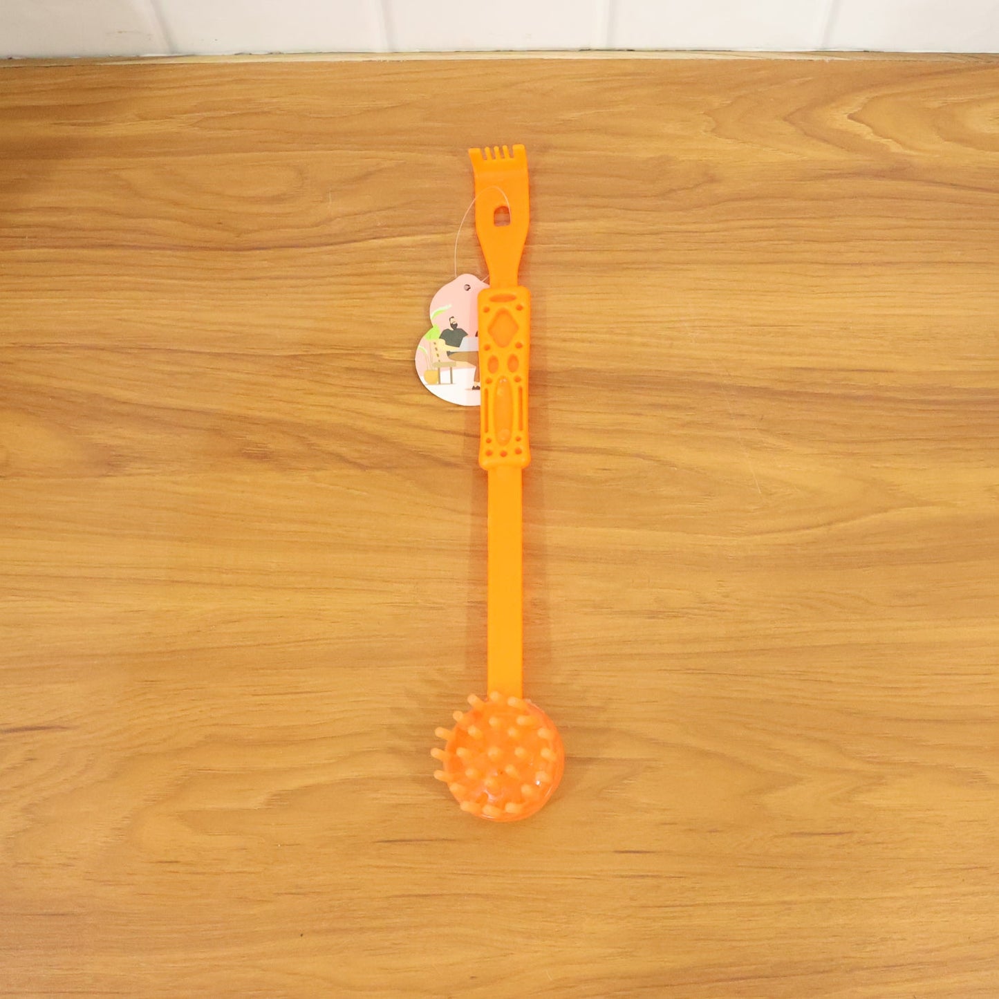 Body massage roller stick showing dual-head design and long ergonomic handle