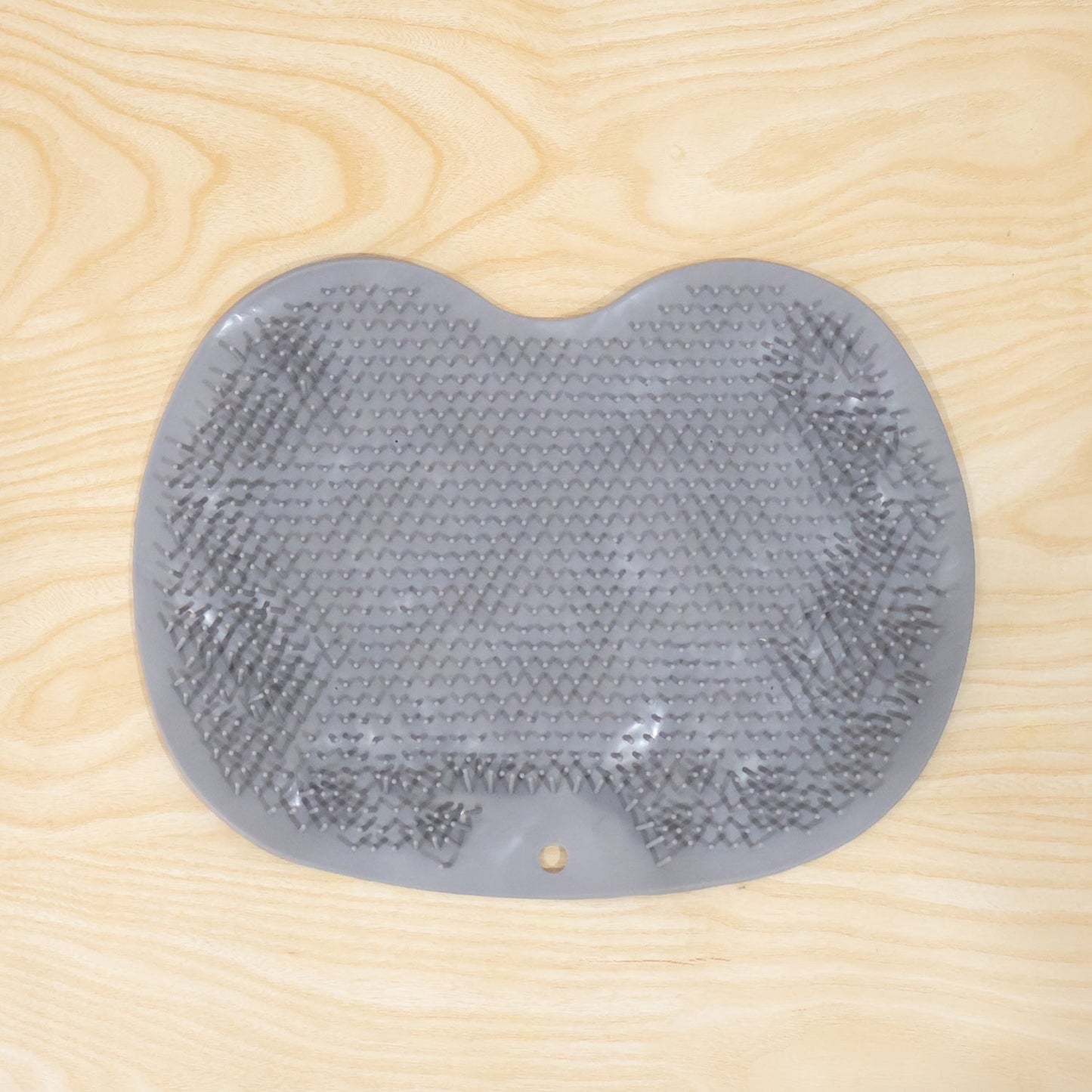 Anti-slip base of silicone foot scrubber mat