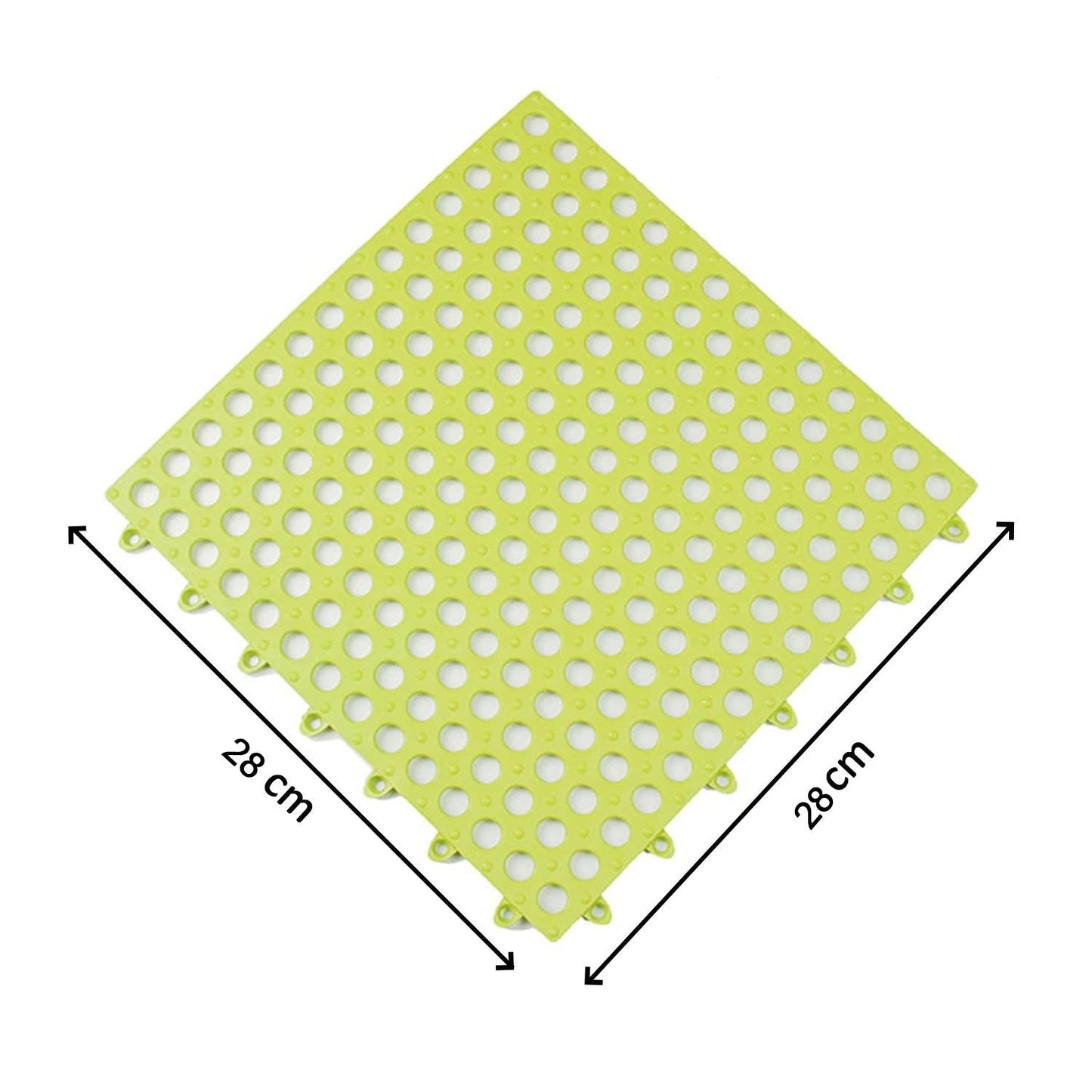 Alternative angle of anti slip bath mat for bathroom safety.