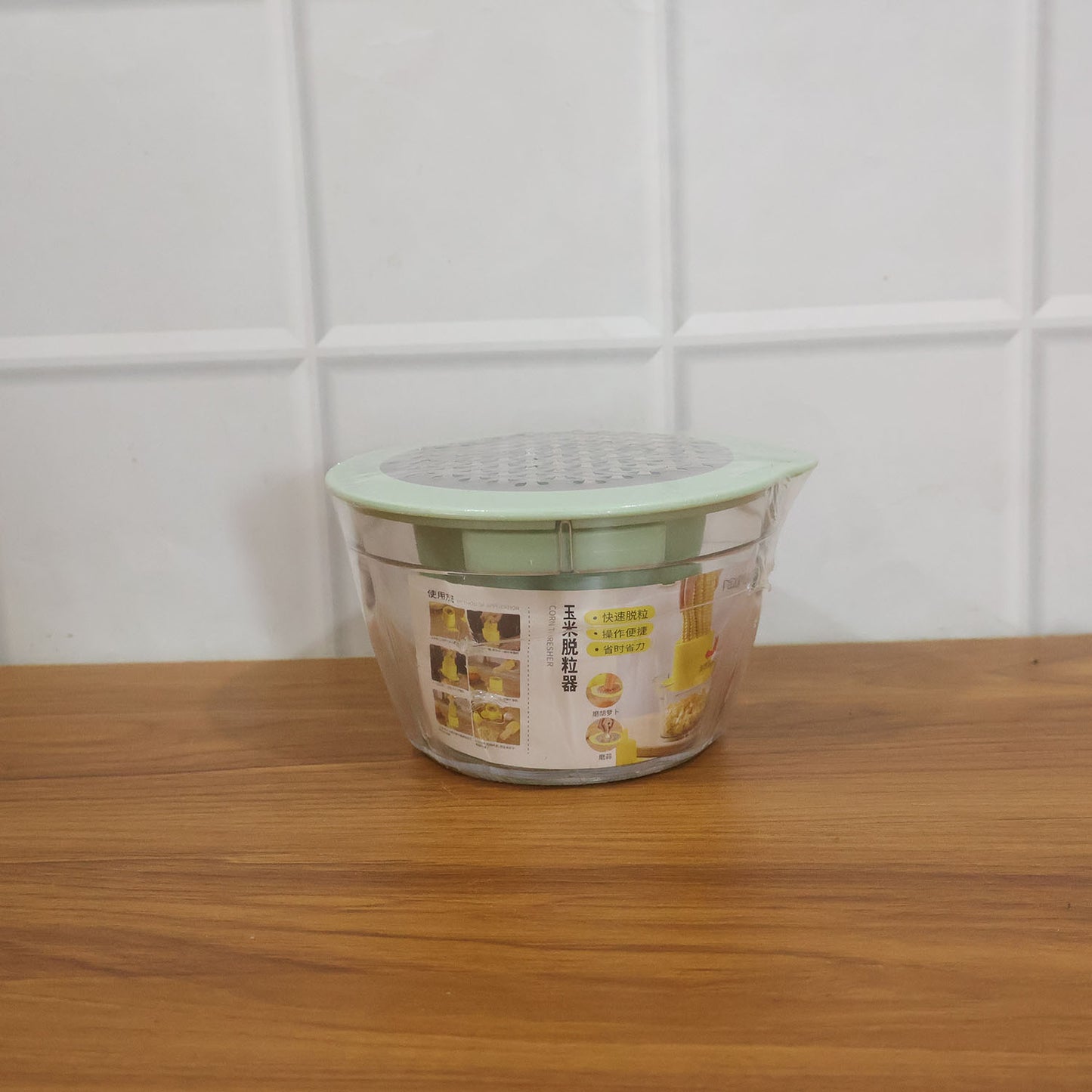 Lifestyle image of manual vegetable grater used in preparing healthy meal