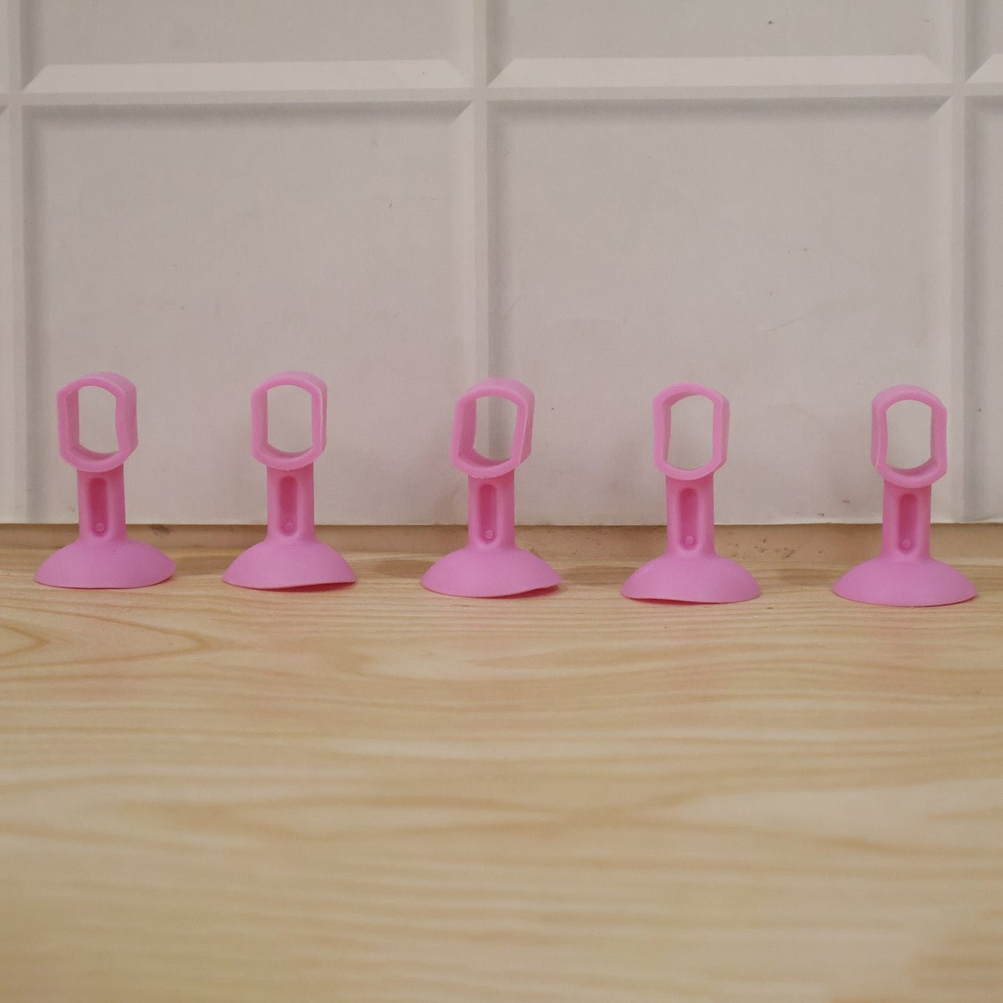 Detail view of silicone door stopper for impact absorption