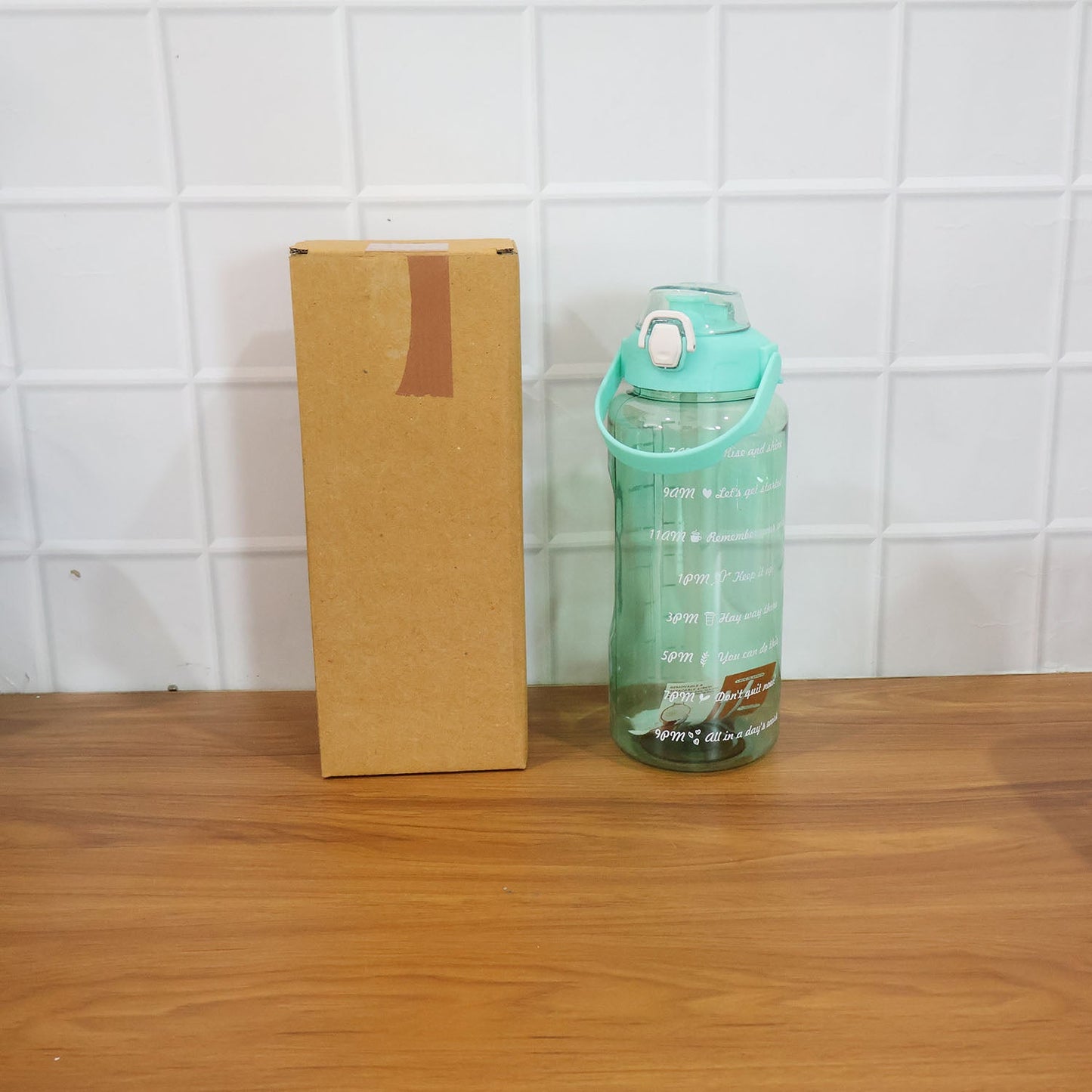 Live use image showcasing 2 litre sports water bottle in active setting