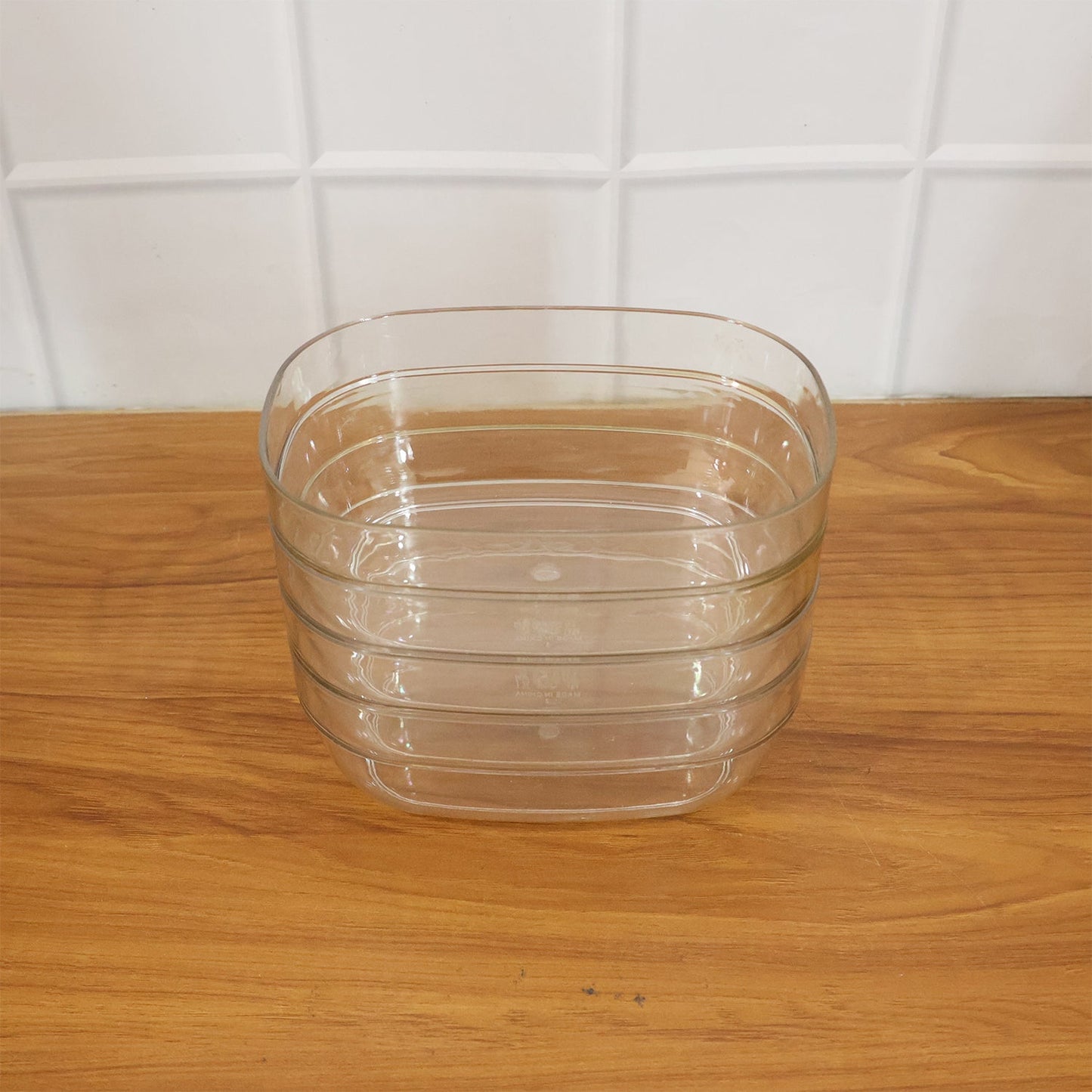 Transparent bowl set showing multipurpose kitchen usability