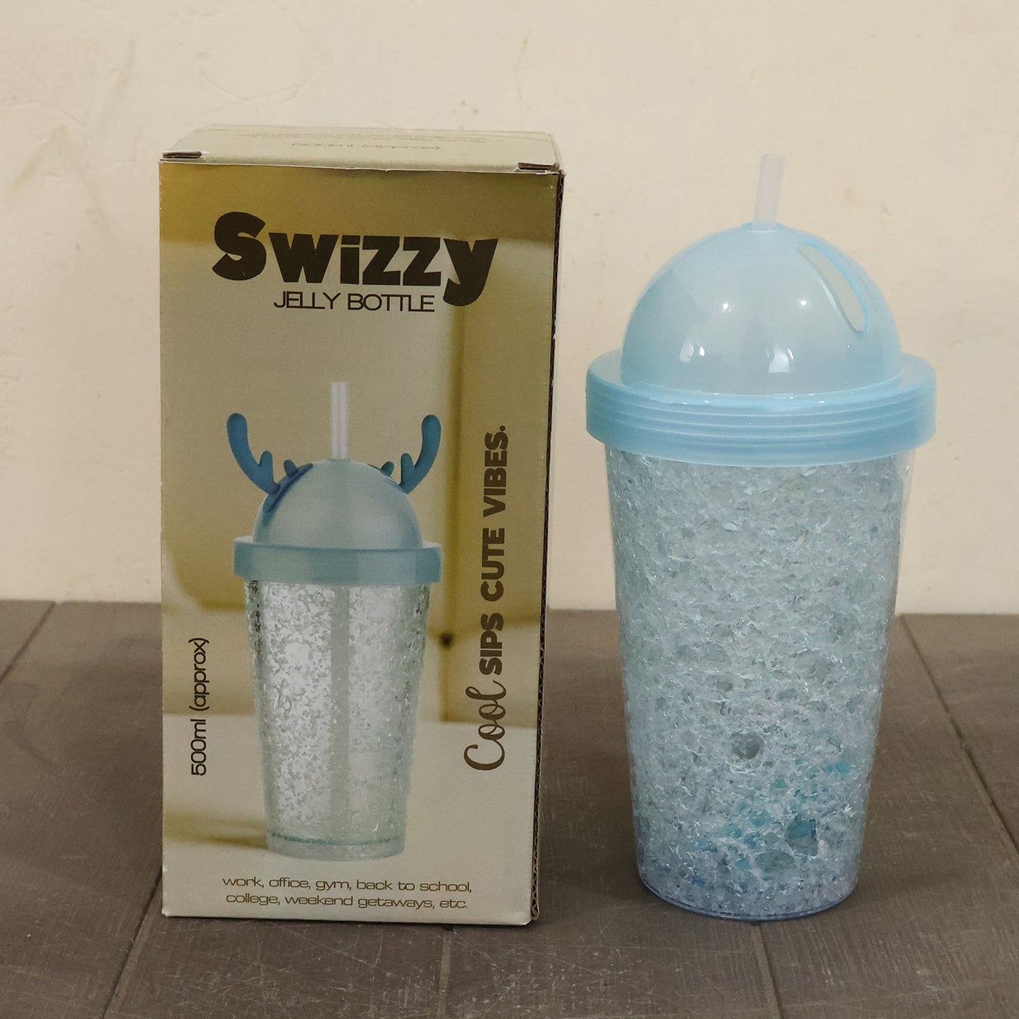 Modern cute jelly drink tumbler with fun lid