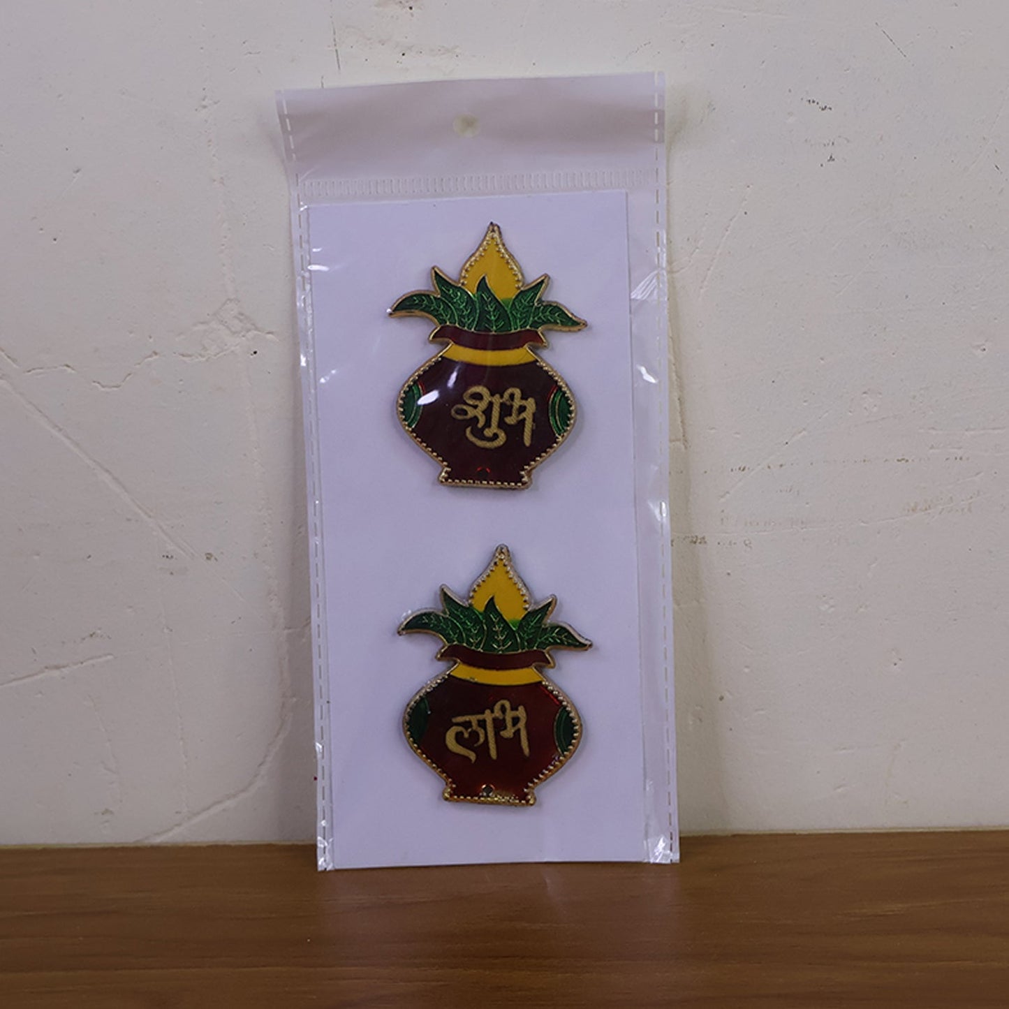 Decorative Shubh Labh Kalash wall hangings making an auspicious statement