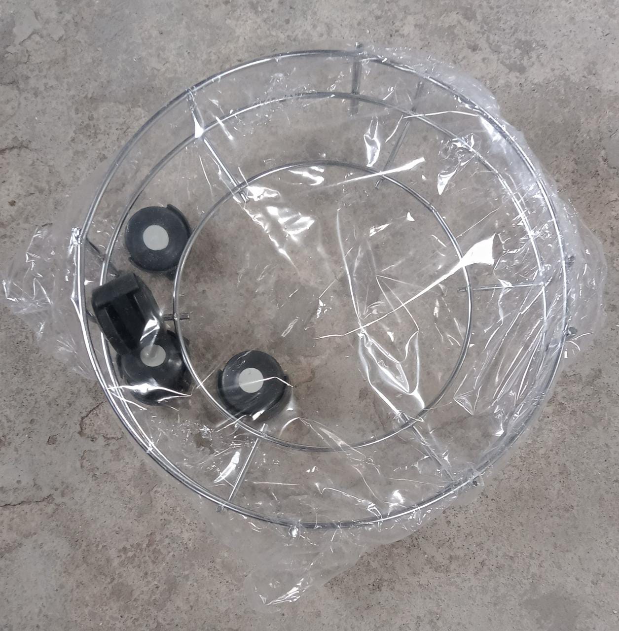 Indo Glow stainless steel gas cylinder trolley, ready for daily use