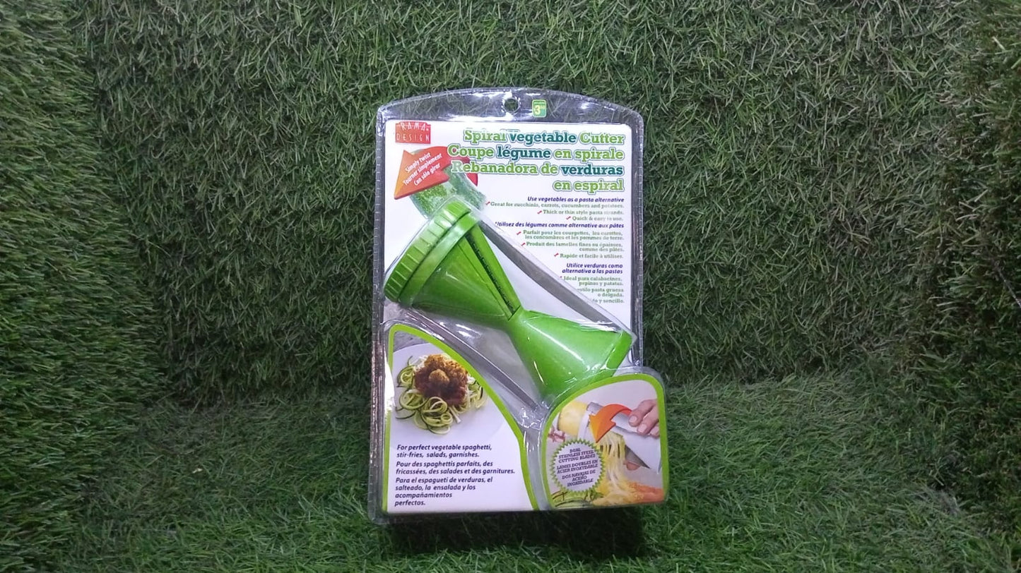 The ergonomic design of the Quickslice handheld vegetable spiralizer for comfortable use