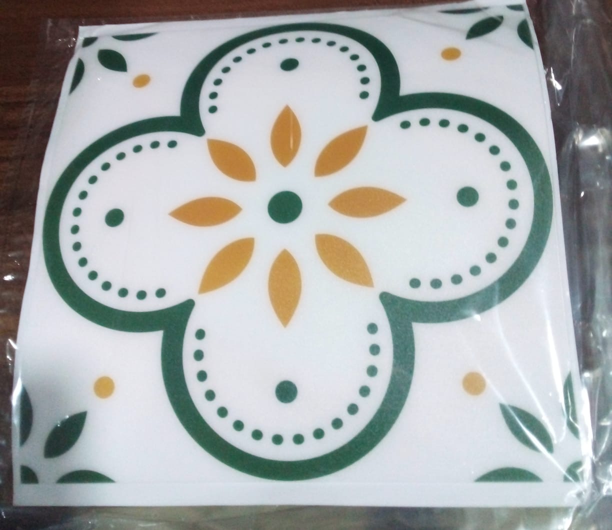 Plain white Peel and Stick Tile with a slight sheen, representing the vinyl material and finish.