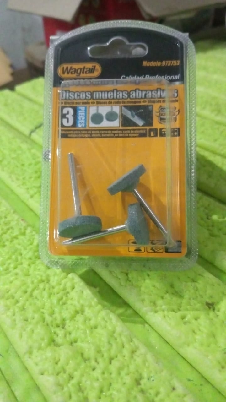 Ergonomic view of a Mounted Stone Grinding Head attached to a rotary tool.