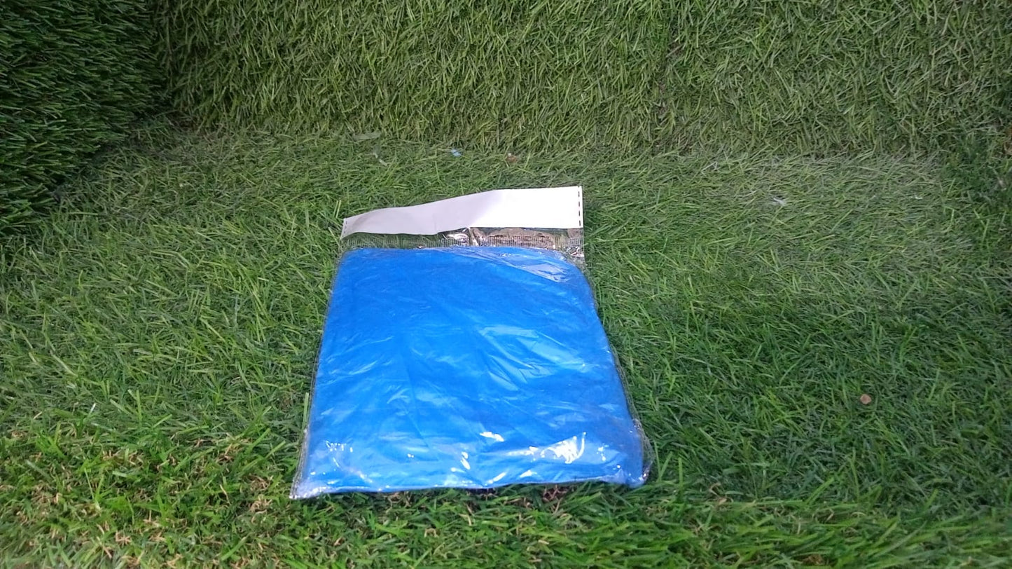 Pocket-sized disposable raincoat, perfect for Indian monsoon travel and outdoor events.