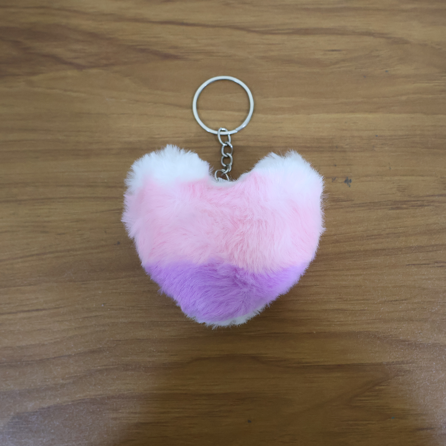 Soft plush heart keychain product image