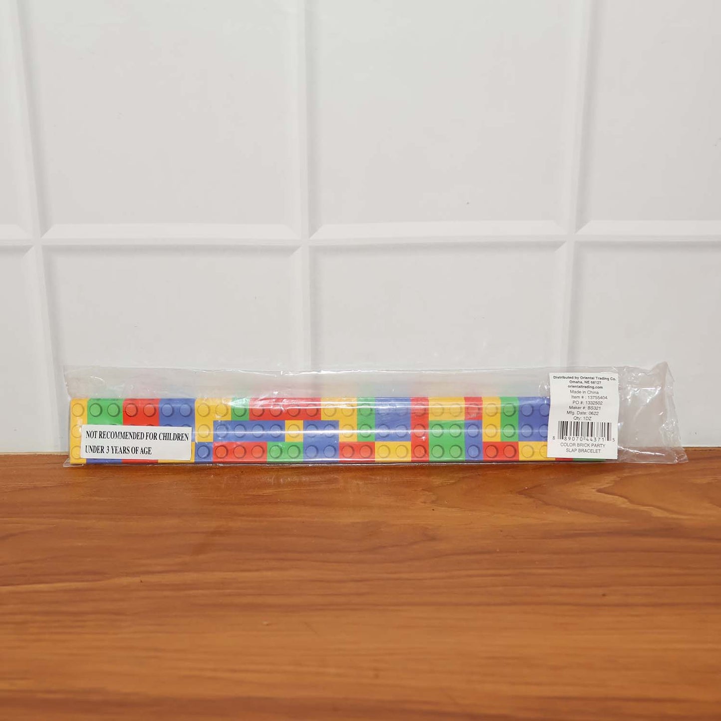 Display of colorful snap slap bracelets ready for kids' play