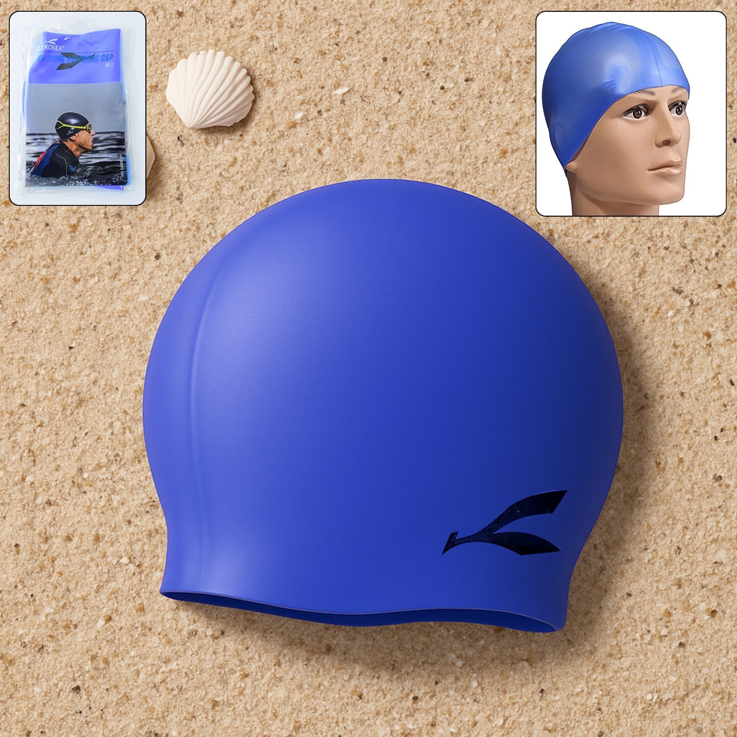 Silicone Swimming Cap showing smooth, waterproof surface for enhanced swimming performance