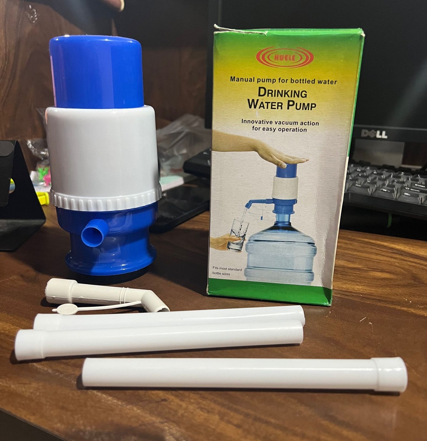 Hydrozilla Hand Press Water Pump with all its components for assembly.
