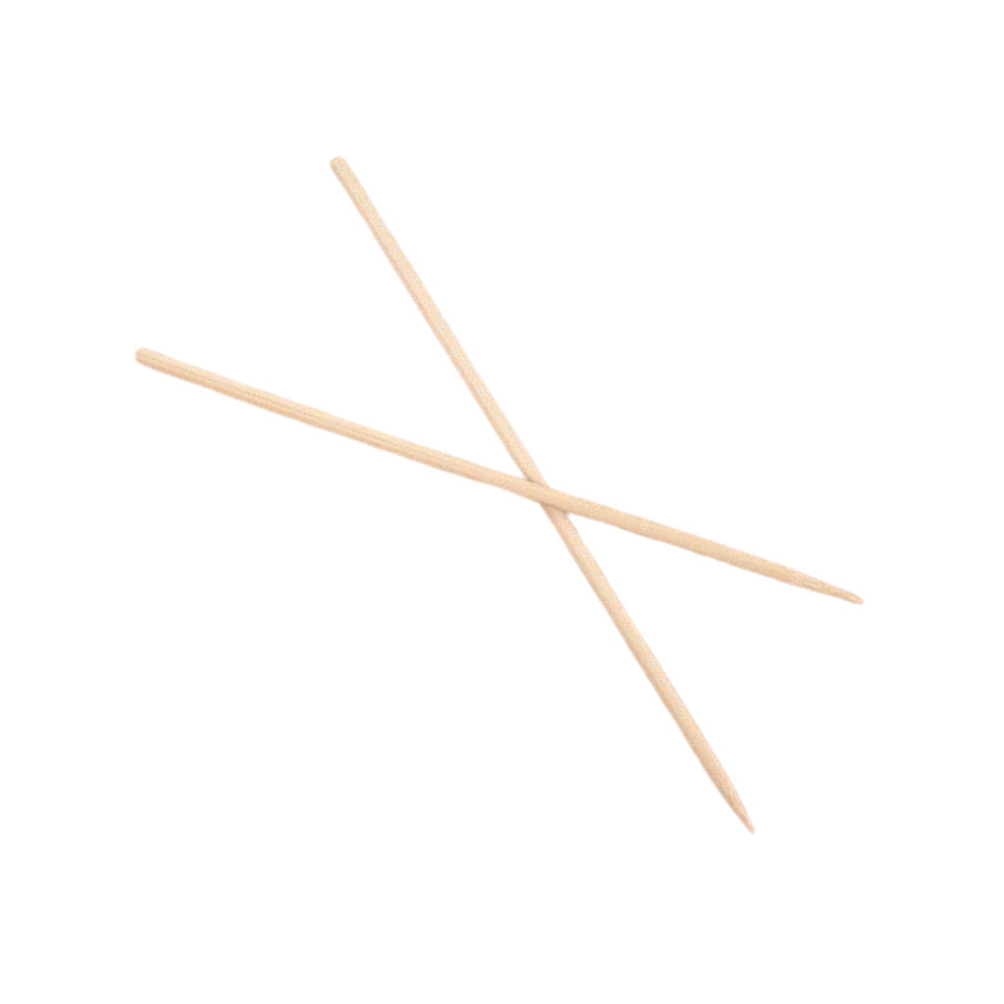 Close-up view of bamboo BBQ skewers holding food on a grill.
