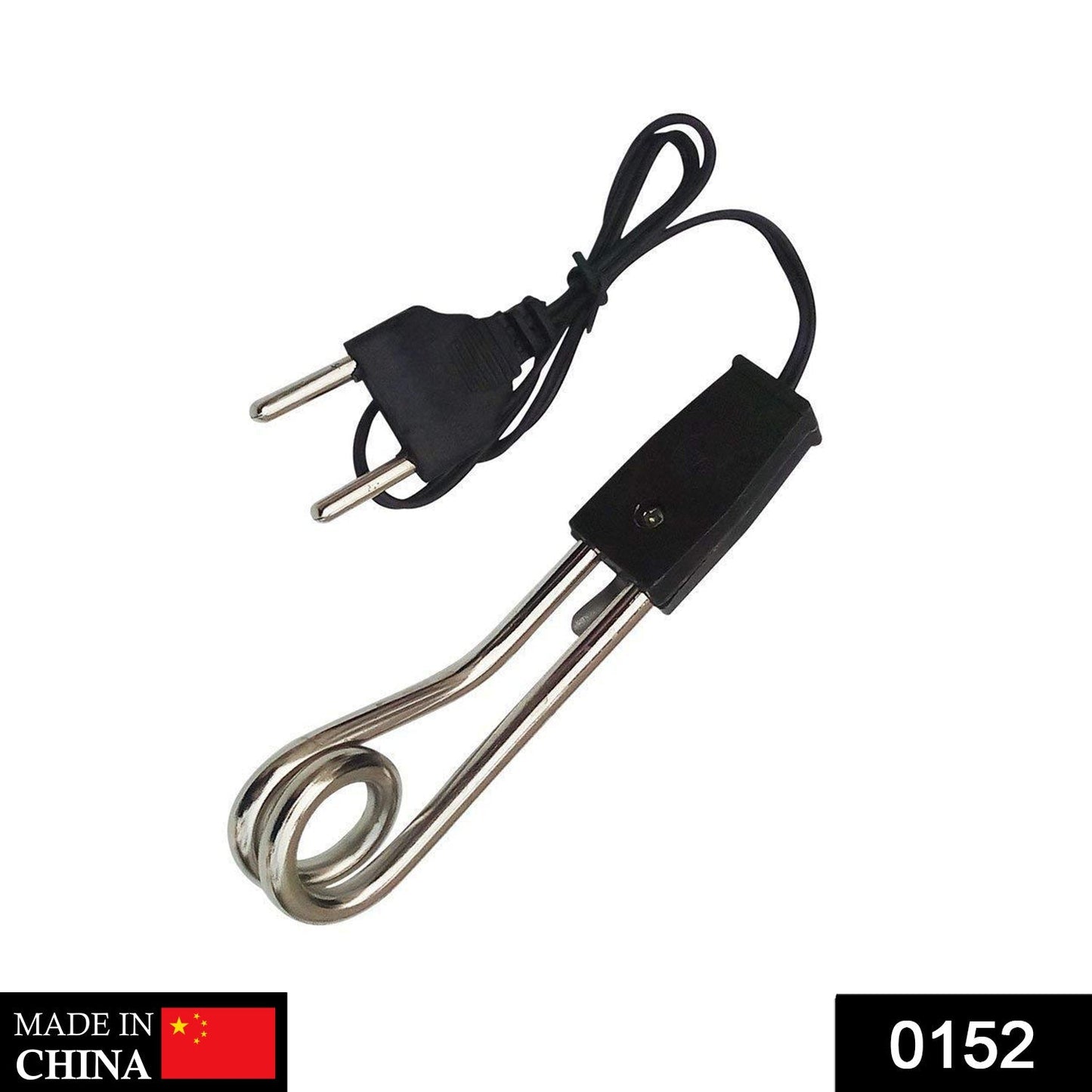 Front view of the portable electric immersion water heater