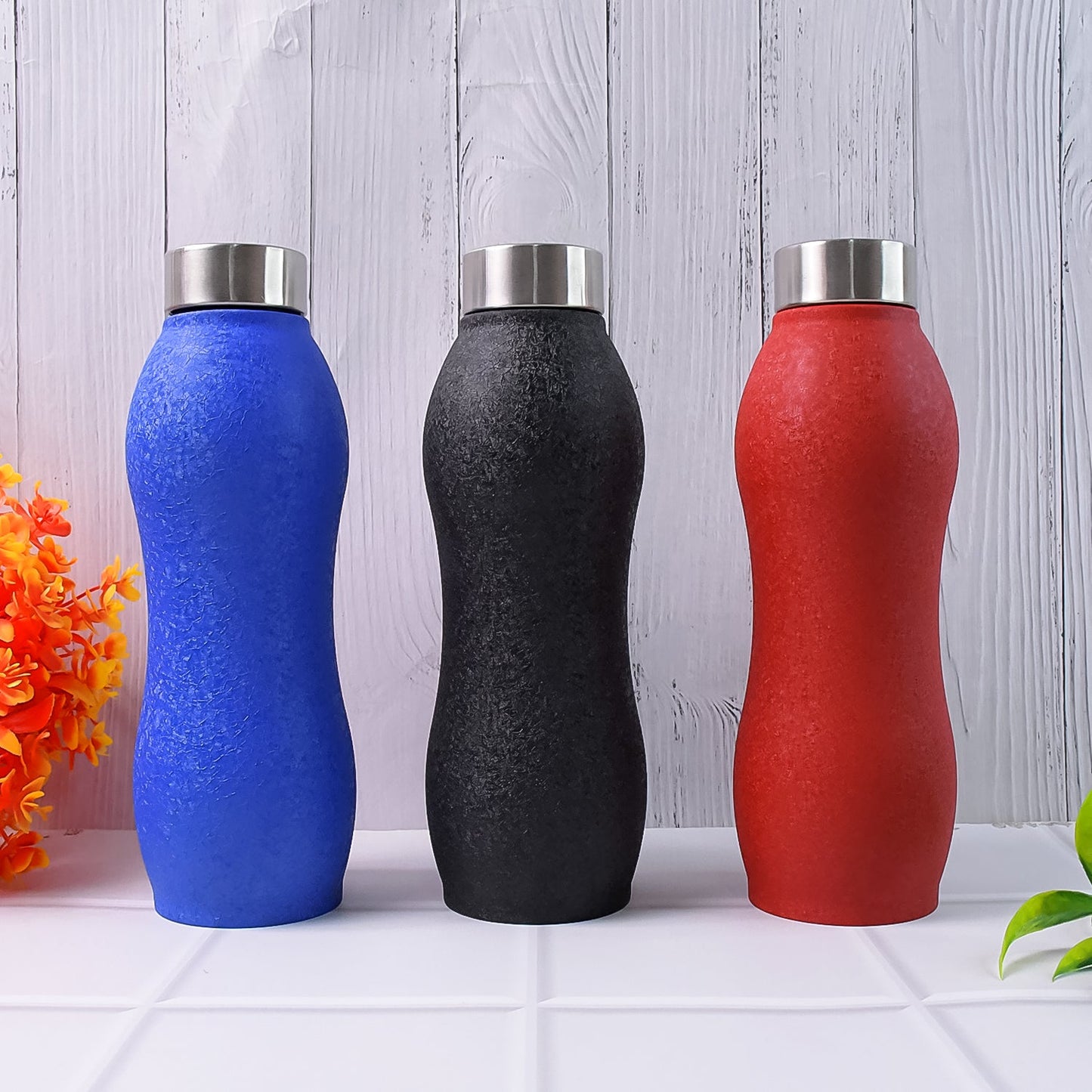 Pure Steel stainless steel water bottle for gym and outdoor use