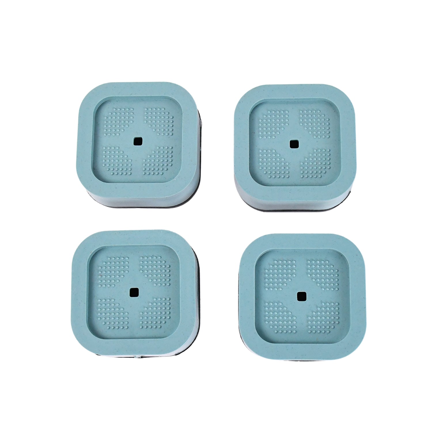 Set of 4 plastic washing machine feet pads reducing vibration and noise