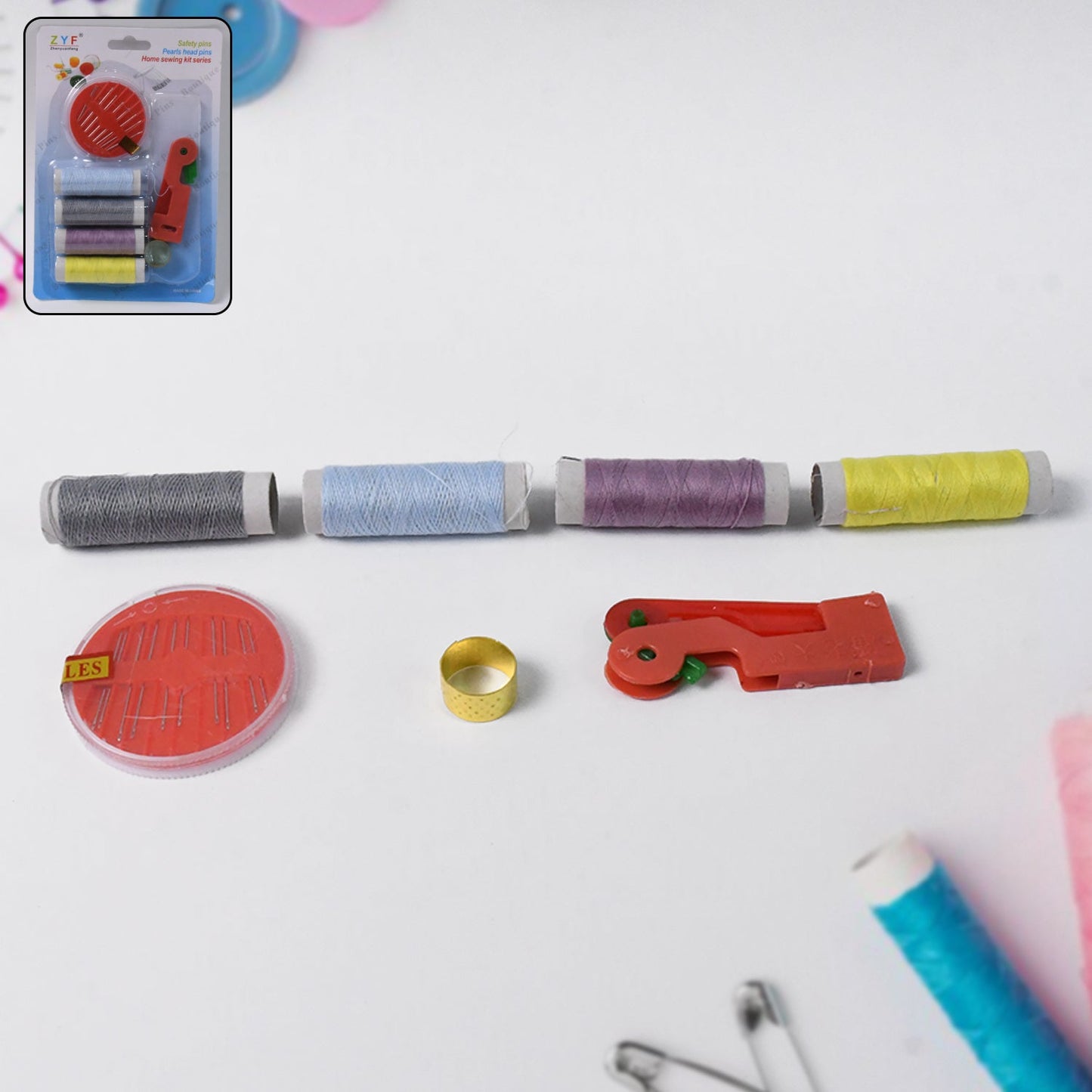 Complete 7-in-1 tailoring sewing accessories kit with organizer