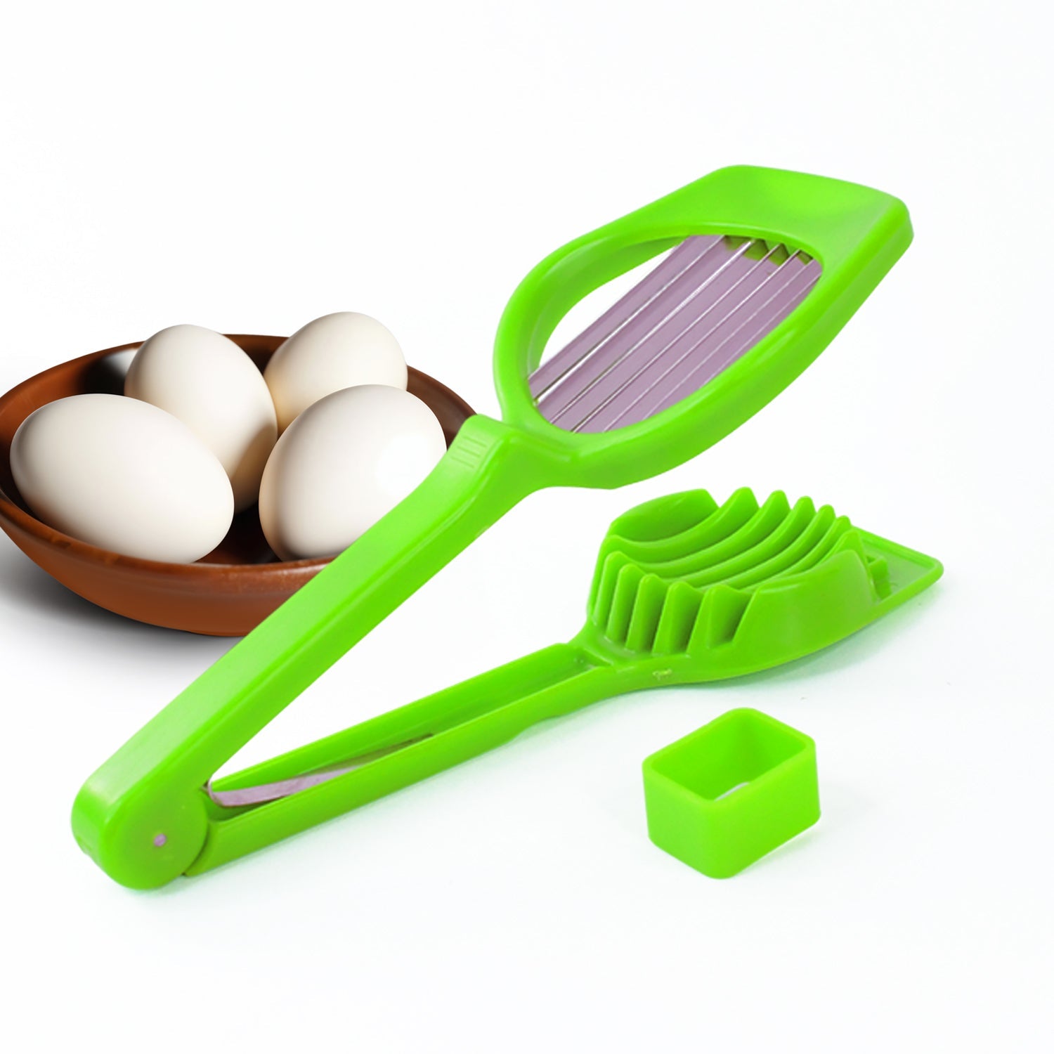 ChefAura Multipurpose Slicer with 7 stainless steel blades on a white background.
