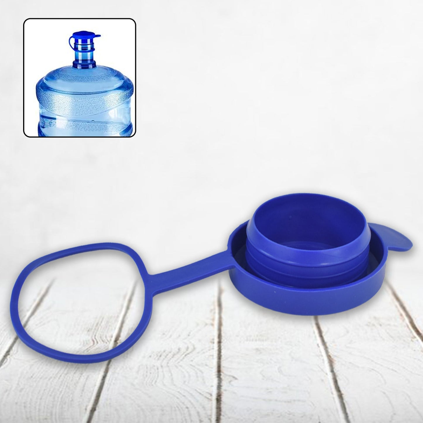 Silicone water jug cap sealing a water bottle with airtight design