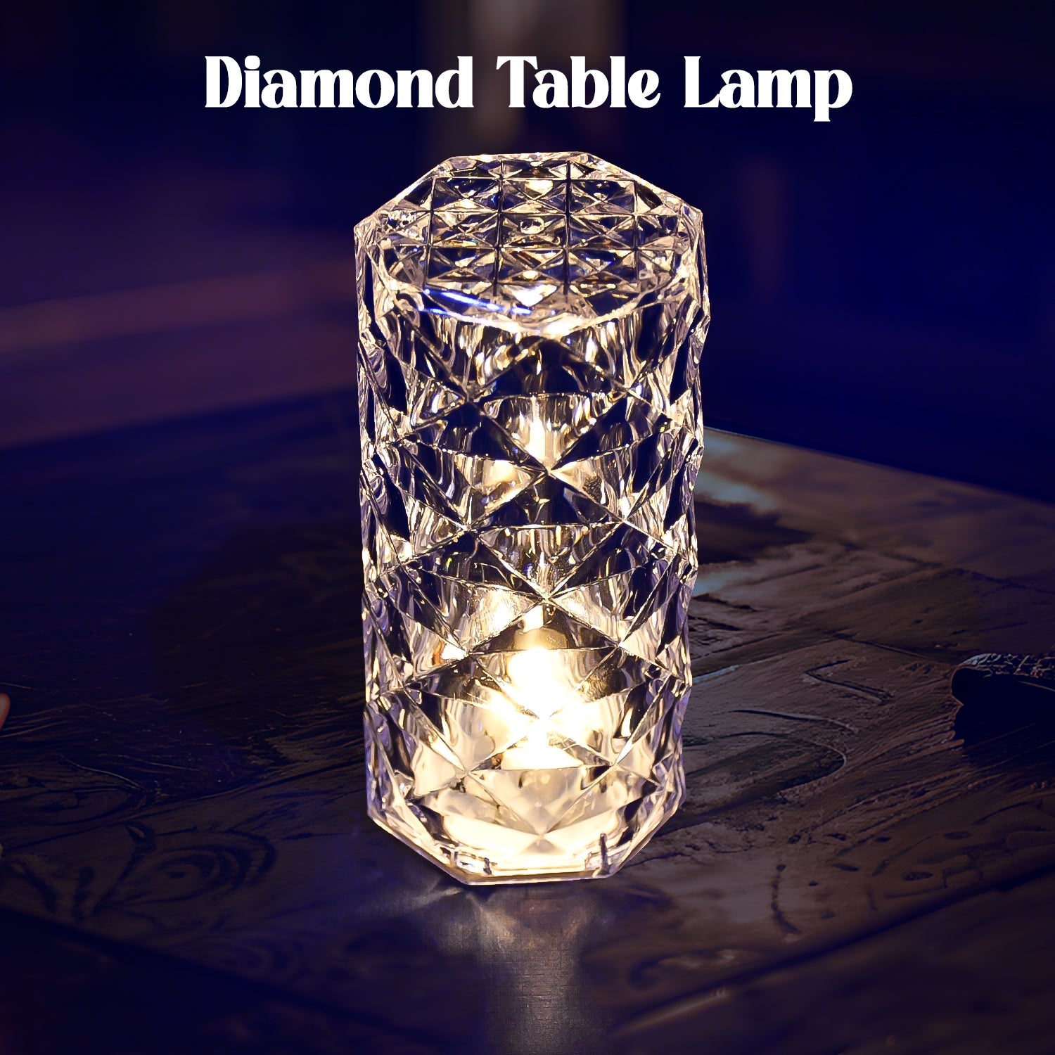 A radiant Crystal LED Candle with shimmering glitter, perfect for Diwali decoration.