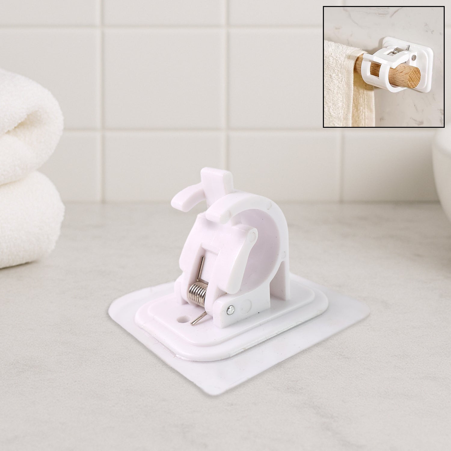 Durable plastic brackets for curtain rods and accessories