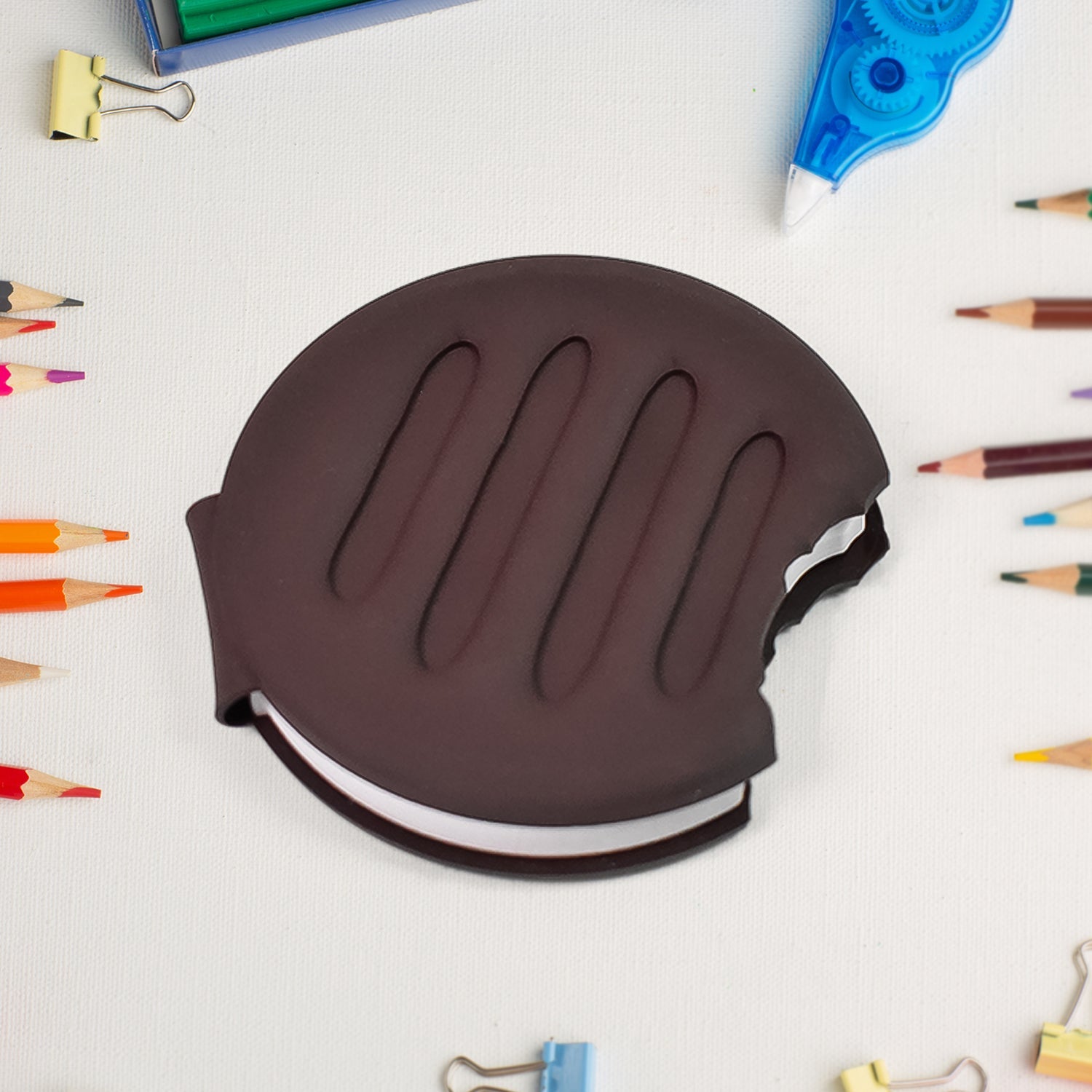 Front view of a brown Chocolate Diary for Kids, showing its realistic chocolate bar design.
