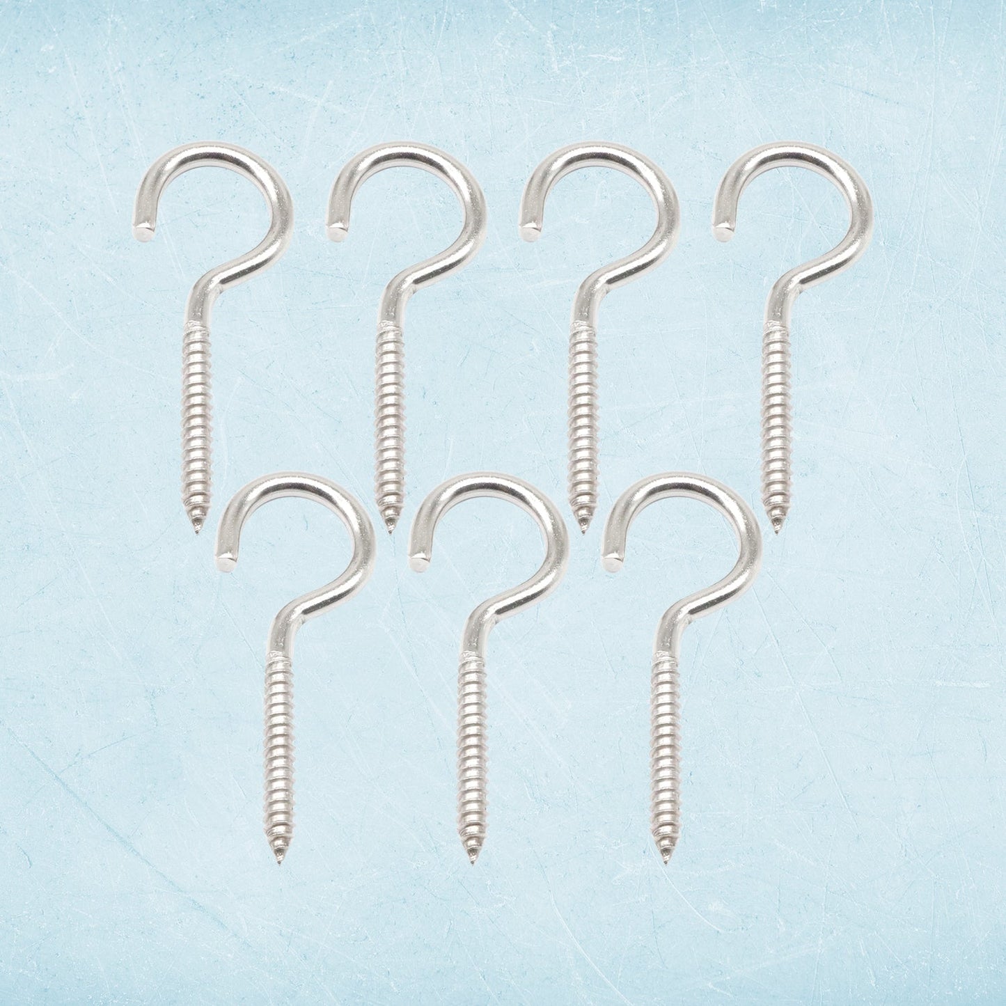 Heavy duty stainless steel eye hook screw from 7-piece set