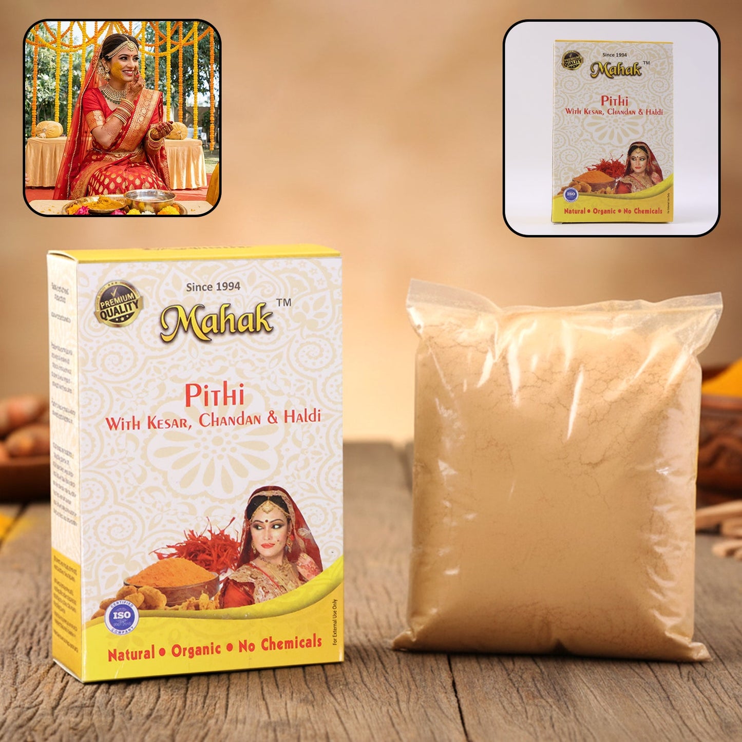 Mahak Pithi powder for traditional face and body cleansing 100 gm