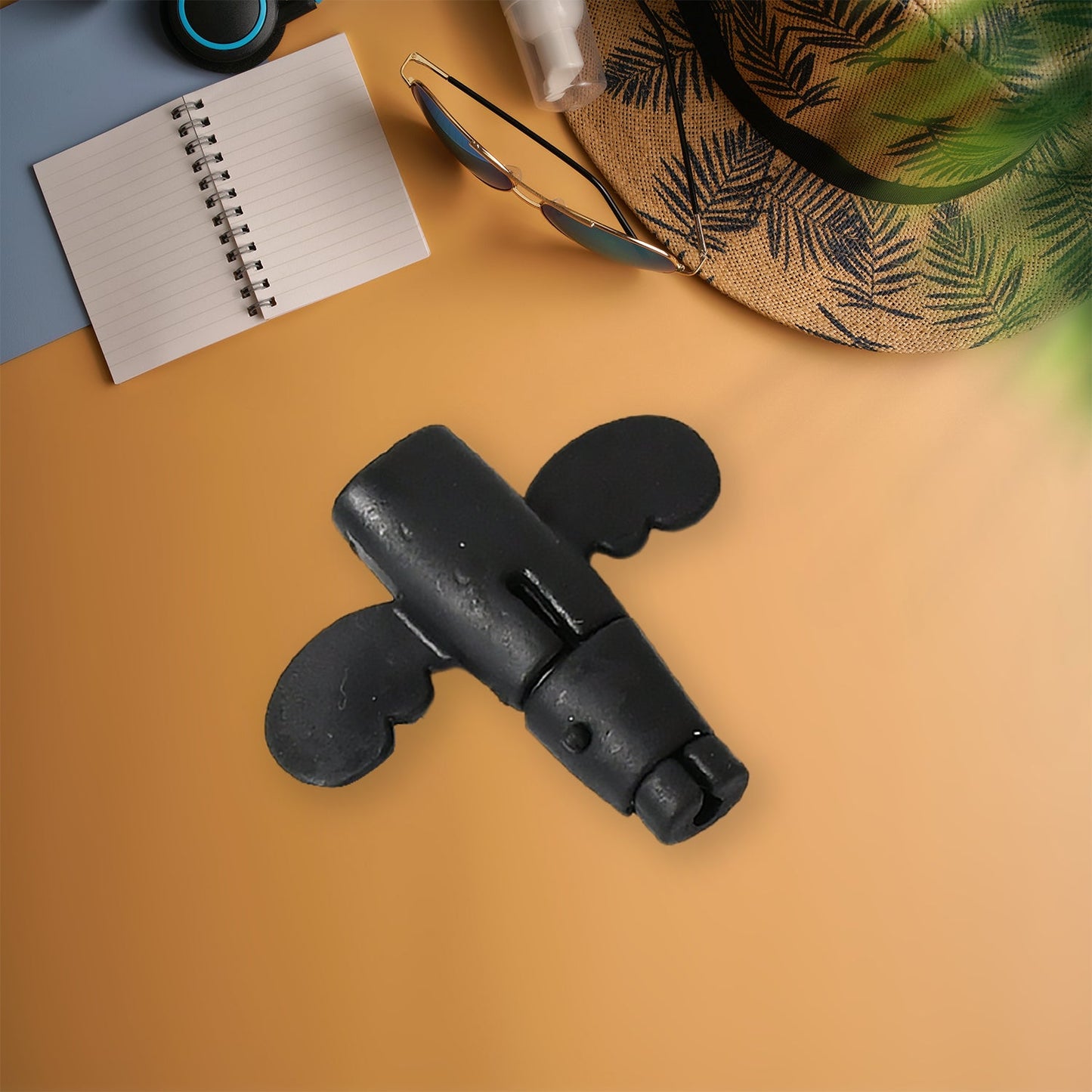 Angel silicone data cable protector showcasing its soft texture and unique design.