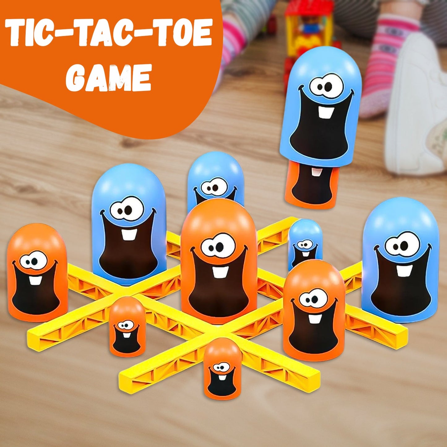 Gobble Game pieces in various sizes, ready for a challenging match.