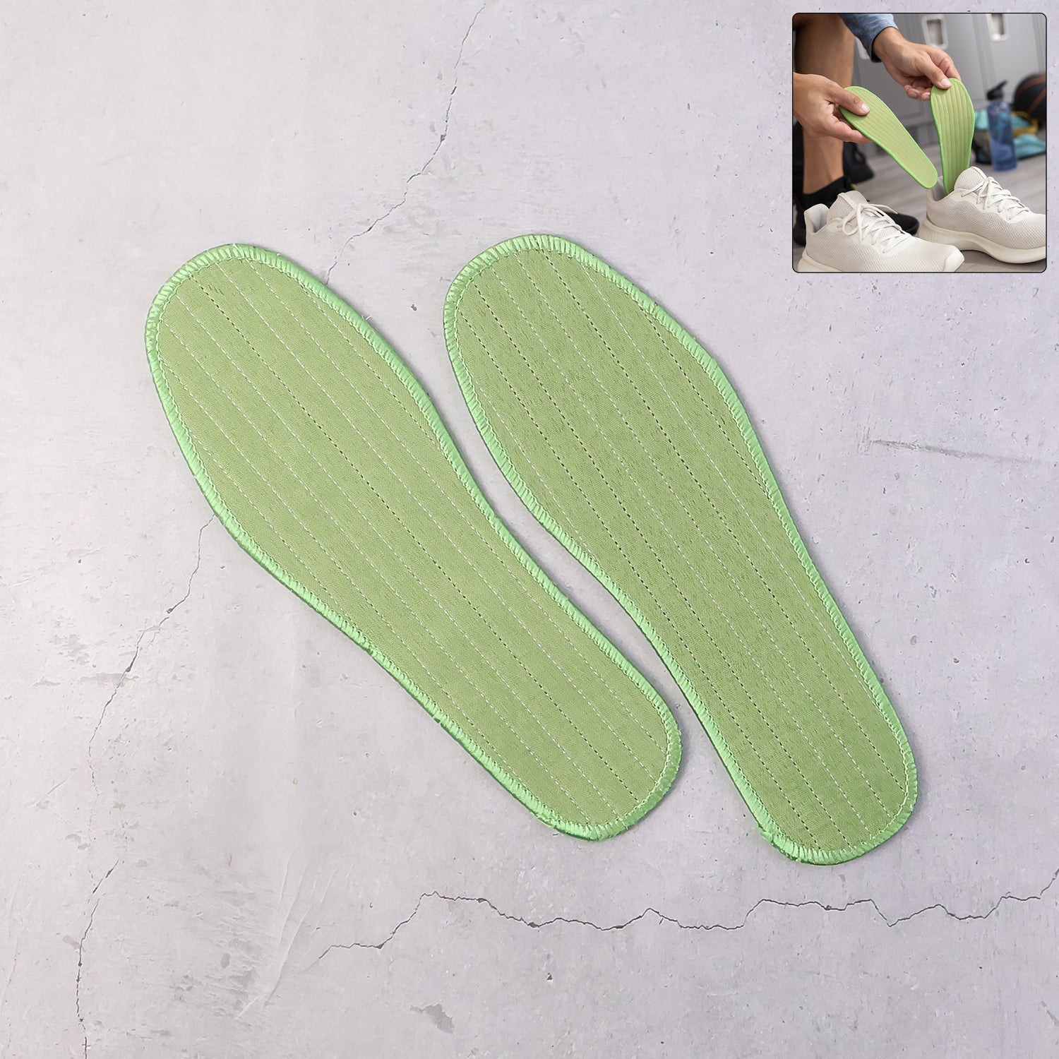 Soft cushioned comfort shoe insoles in Size 38