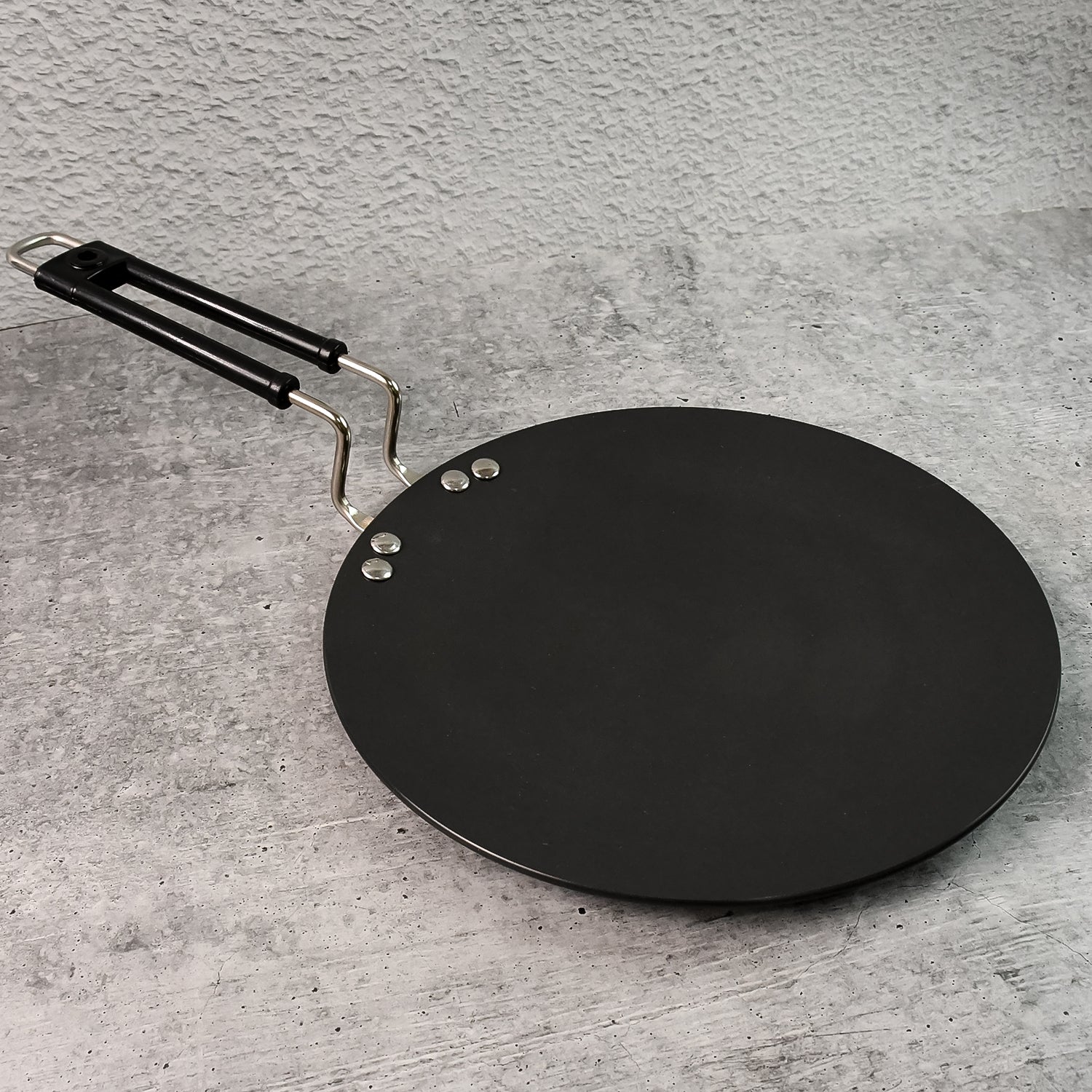 Premium 10 inch non-stick flat roti tawa with heat-resistant handle