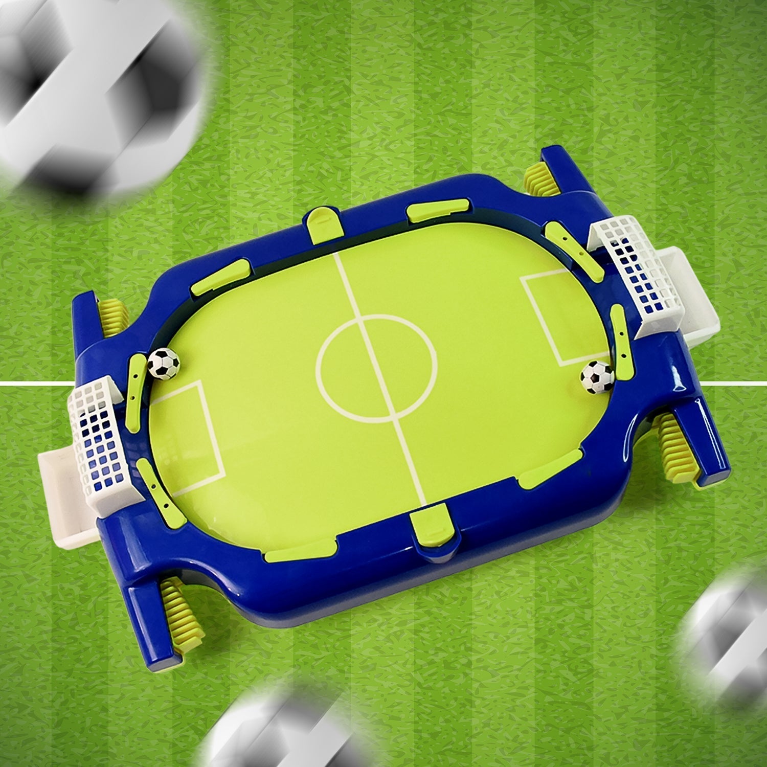 Tabletop football flickers game set with kids soccer playing