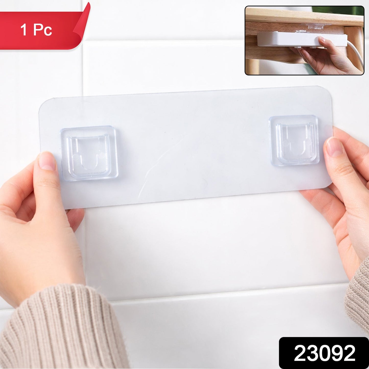 Wall mounted adhesive rack for home and office use