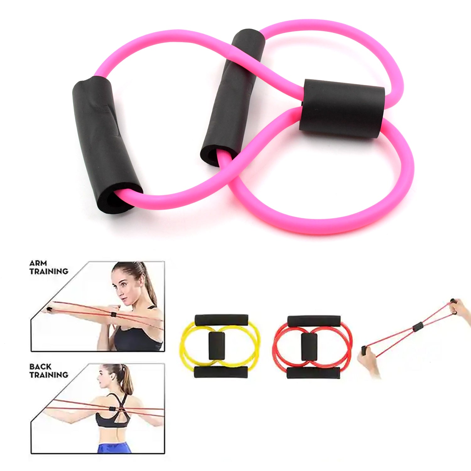 Compact resistance loop band for targeted strength training and muscle toning.