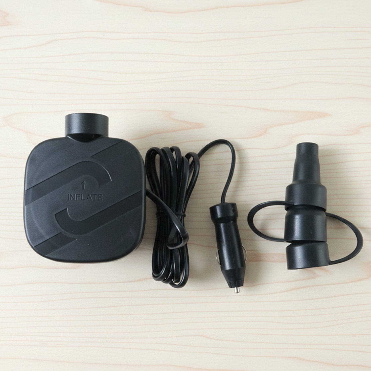Vehicle air pump inflator kit ideal for travel use